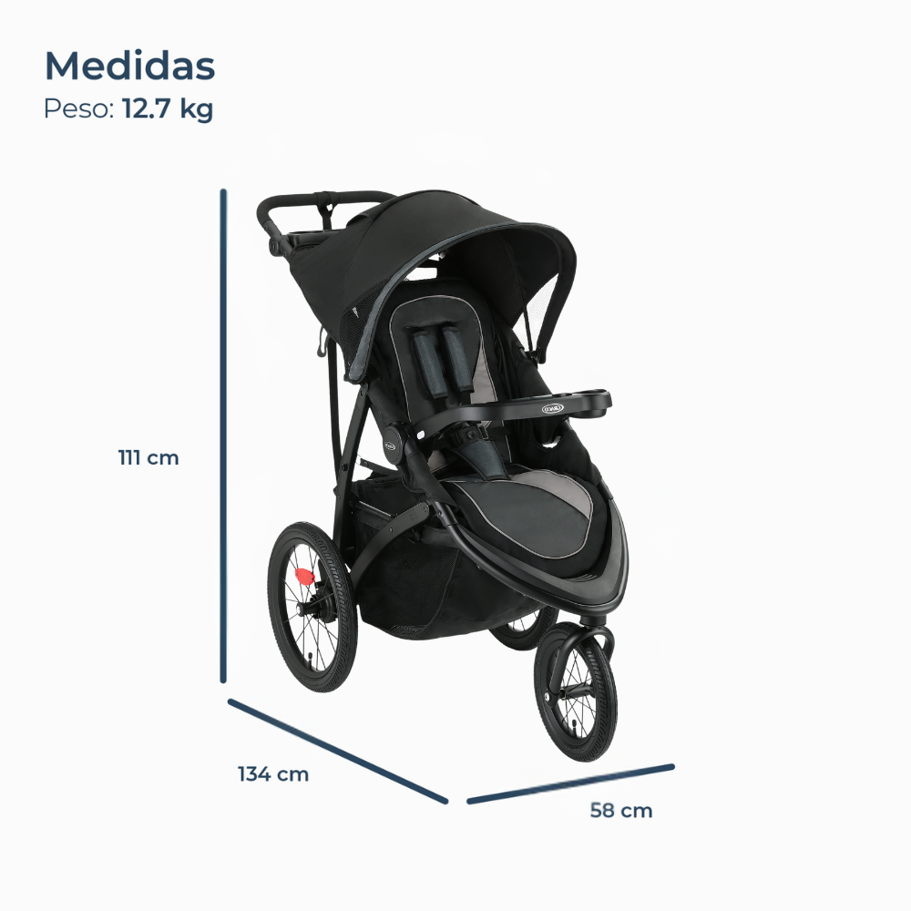 Coche de Paseo FastAction Jogger LX Stroller Redmond Graco-3