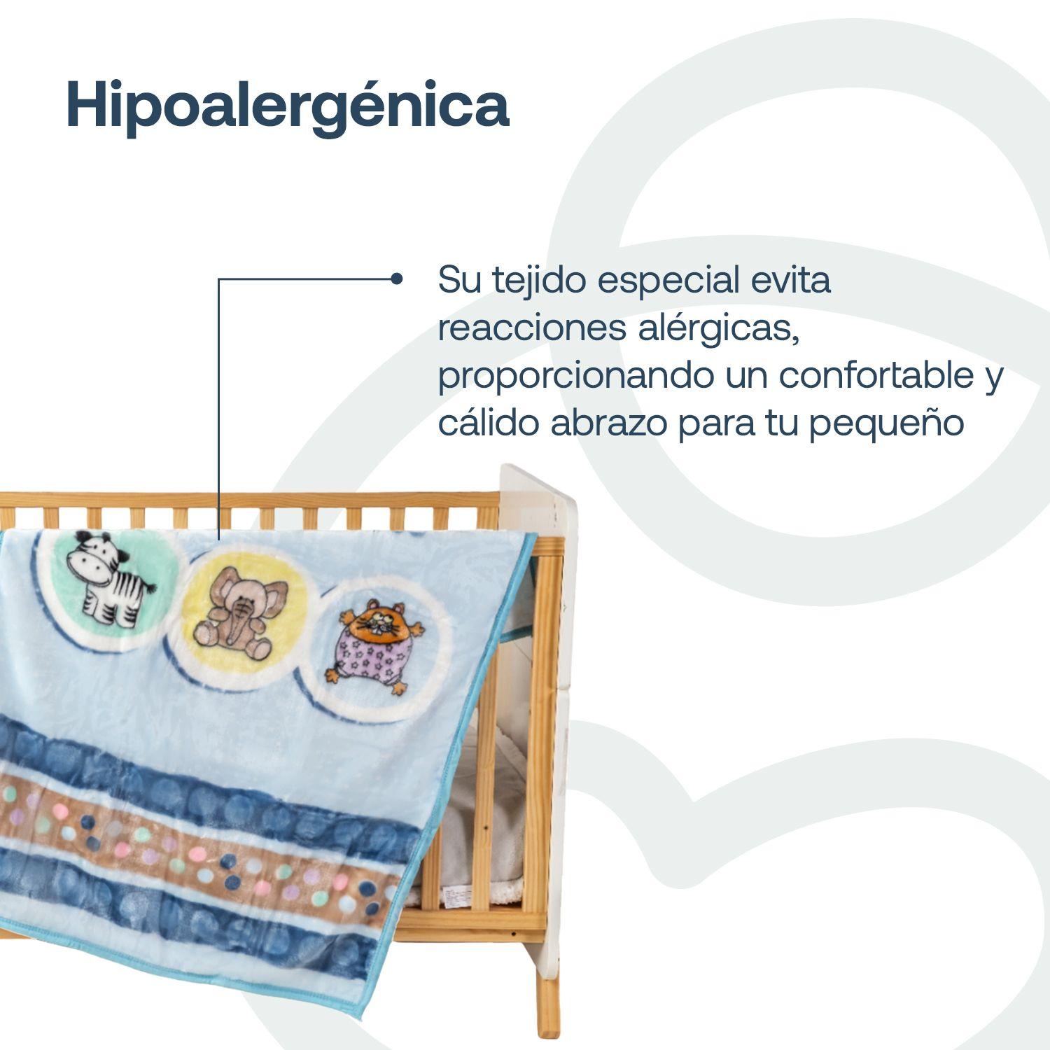 Frazada Reversible Animal Celeste Bebesit-2