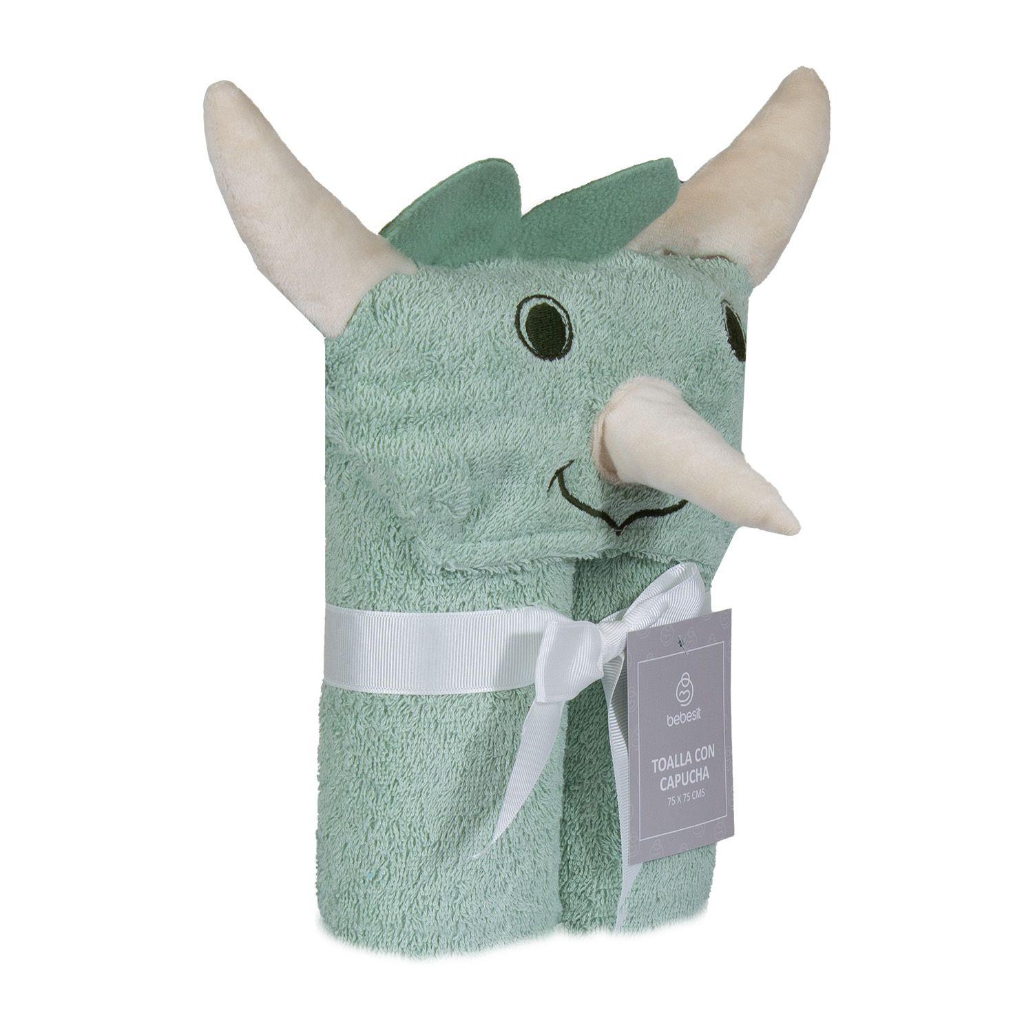 Toalla Capucha Dinosaurio Bebesit-1