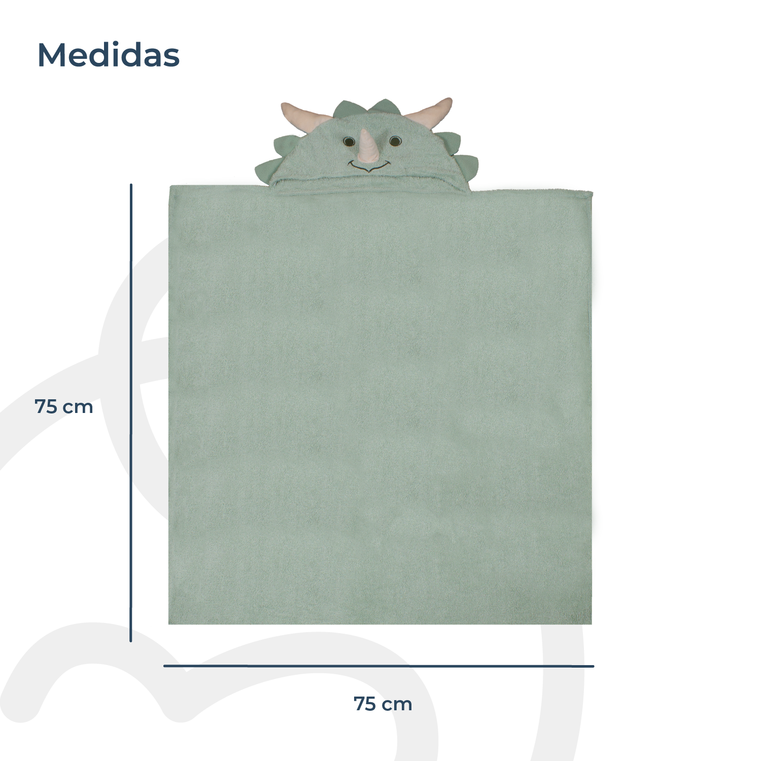 Toalla Capucha Dinosaurio Bebesit-6