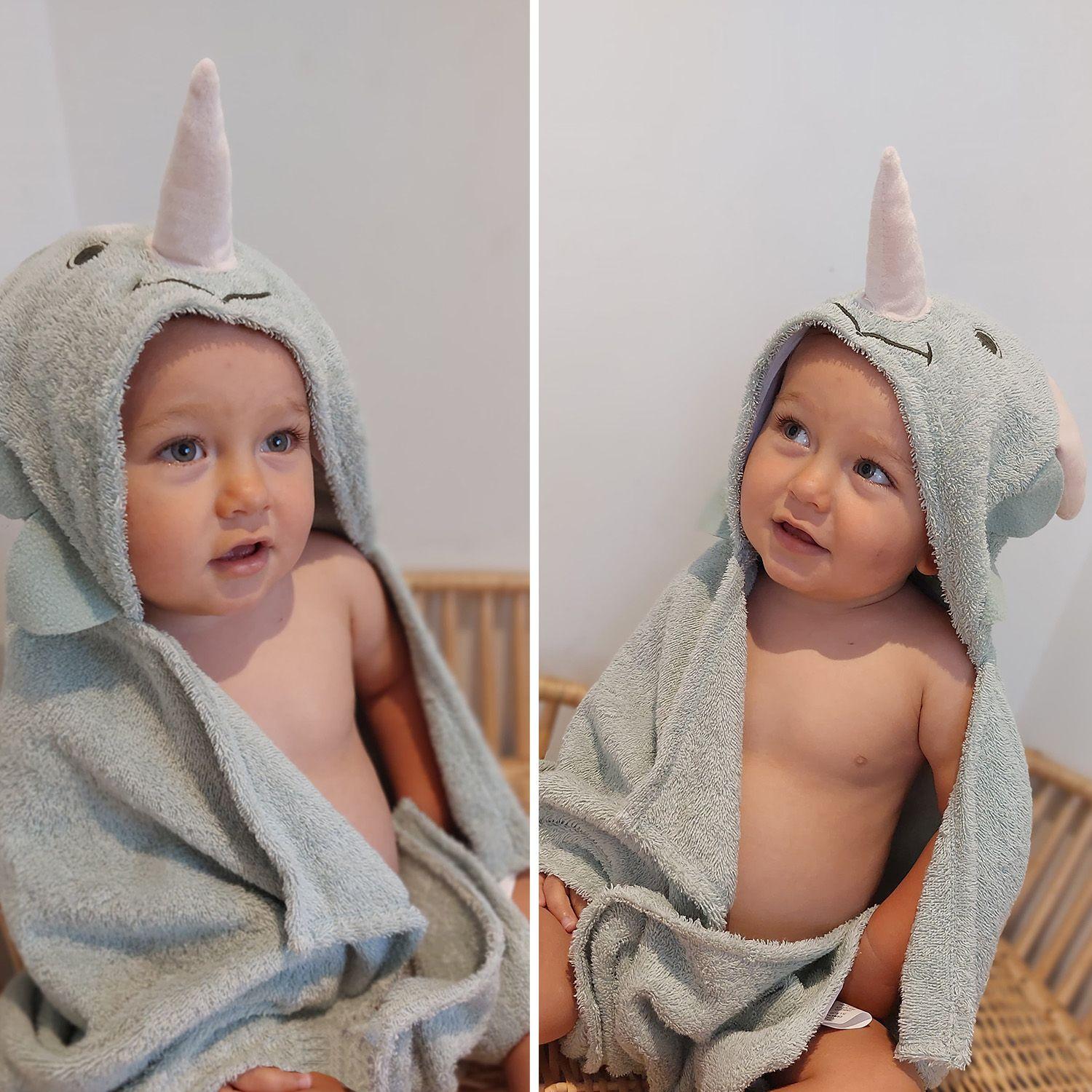 Toalla Capucha Dinosaurio Bebesit-7