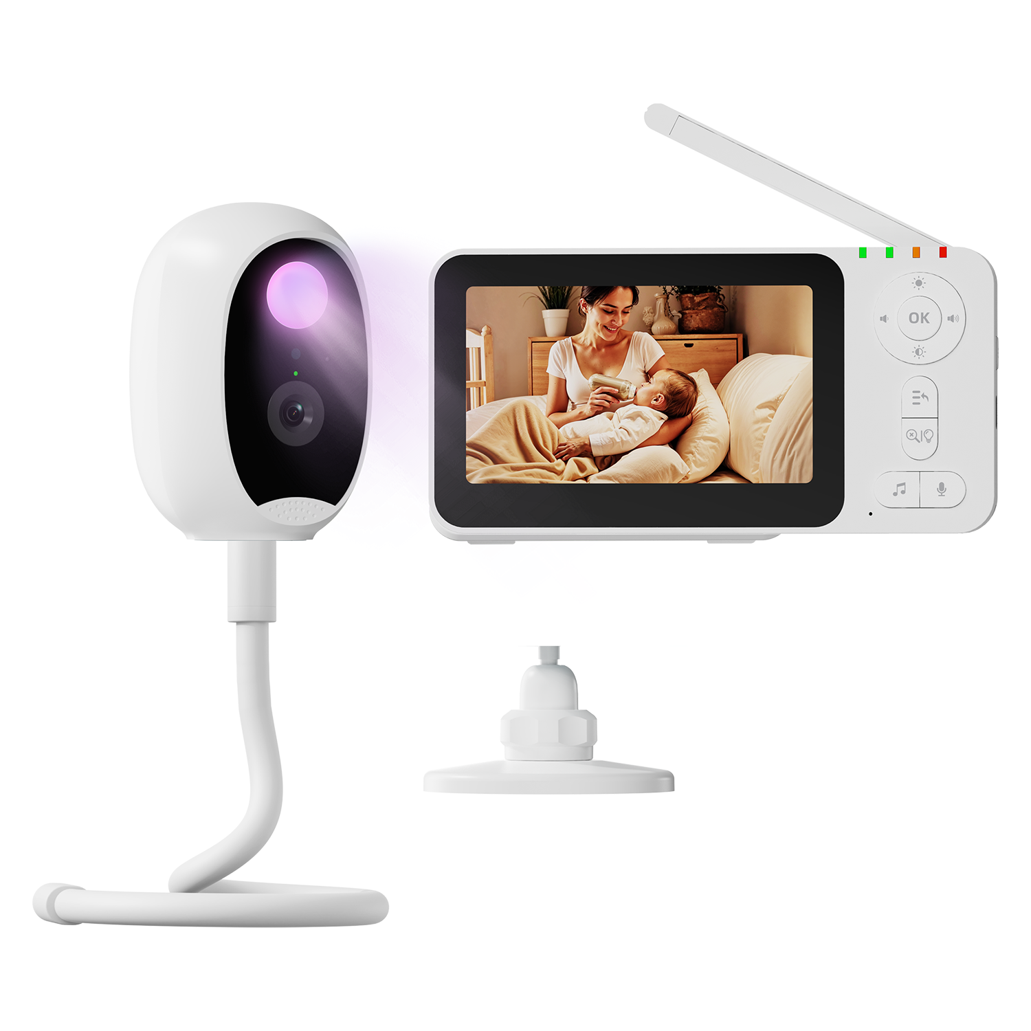 Monitor Camara Bebés BatteryXL Flex 720p Bebesit-2