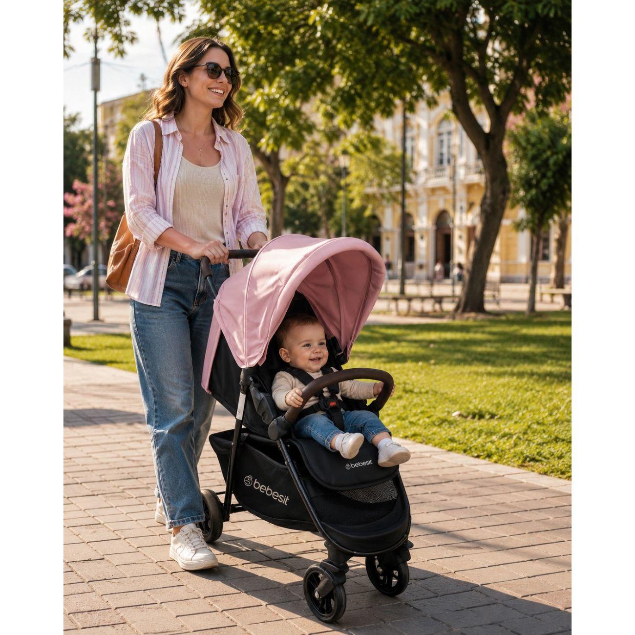 Coche Travel System Elora Rosado-6