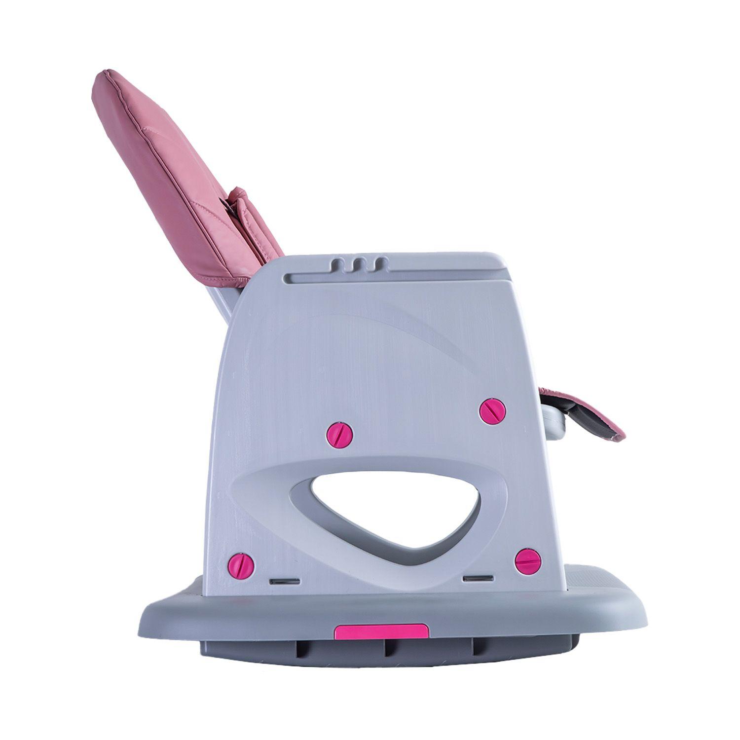 Silla de Comer Escritorio Balancin Eat&Swing Rosa Bebesit-7