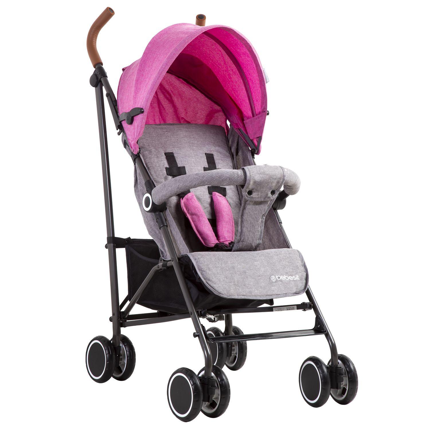 Coche Paragua Clap - Melange Rosado-0