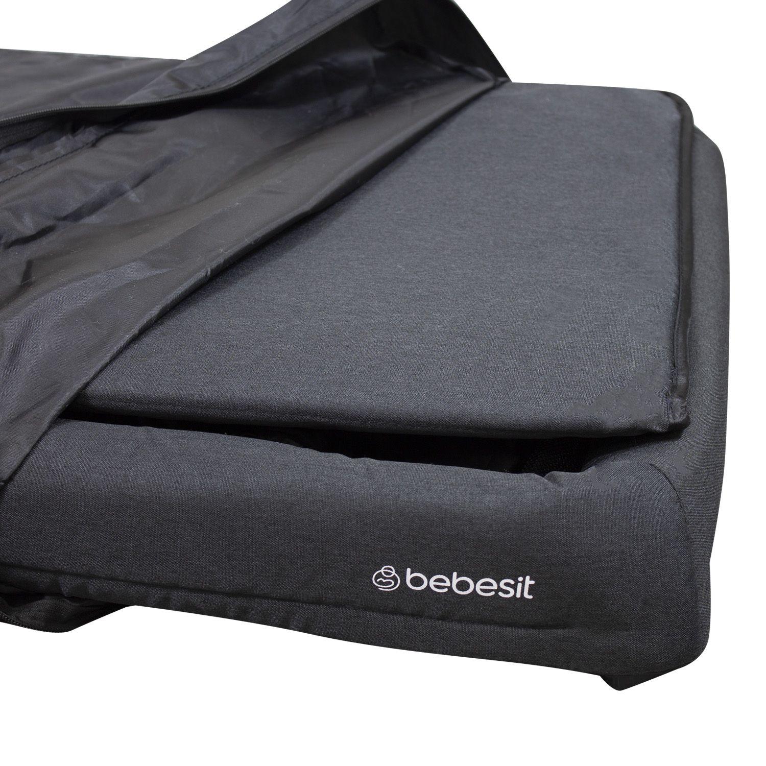 Cuna Corral 3 en 1 Eclipse Safe & Sleep Negro Bebesit-3