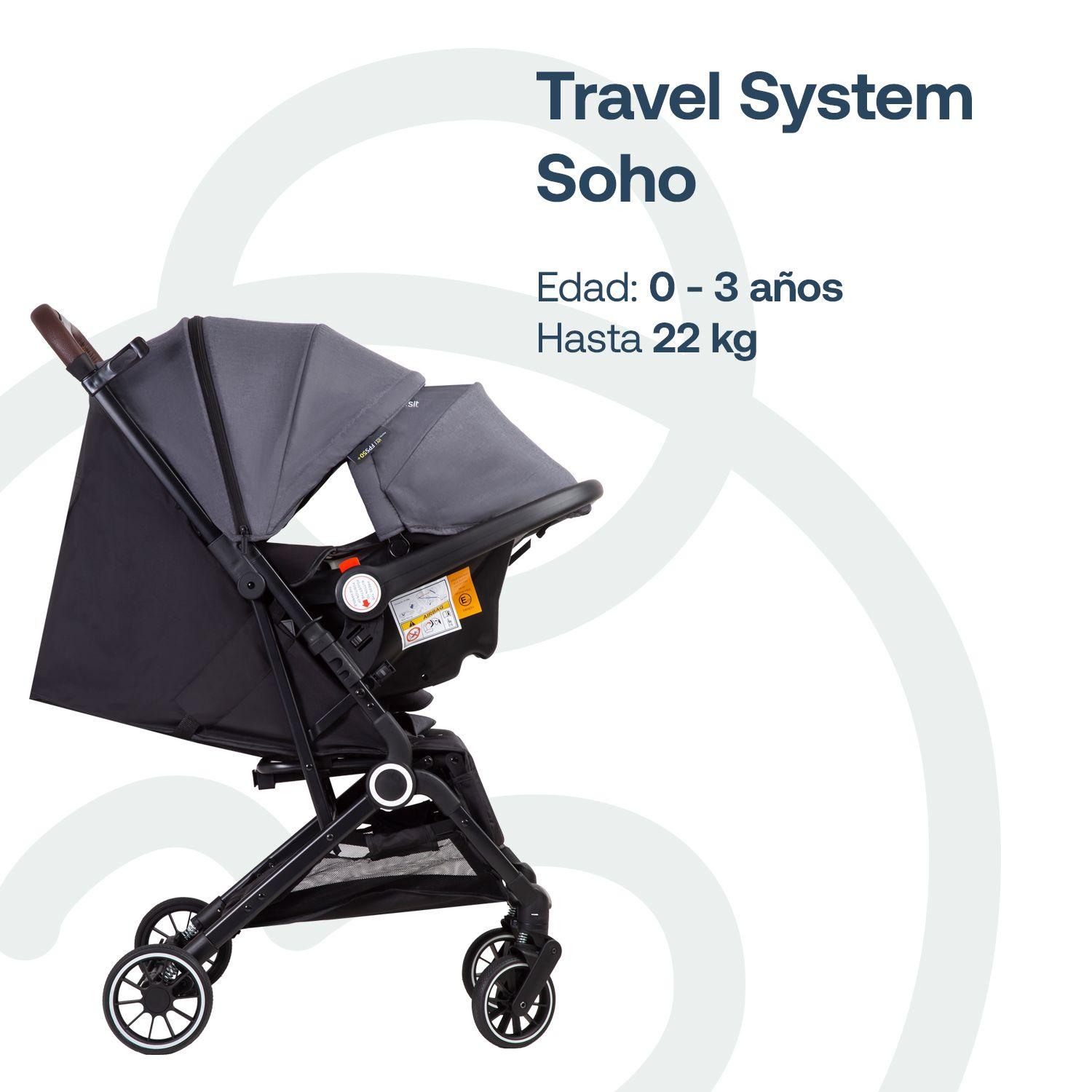 Coche Maleta Compacto Travel System Soho Gris Bebesit-4