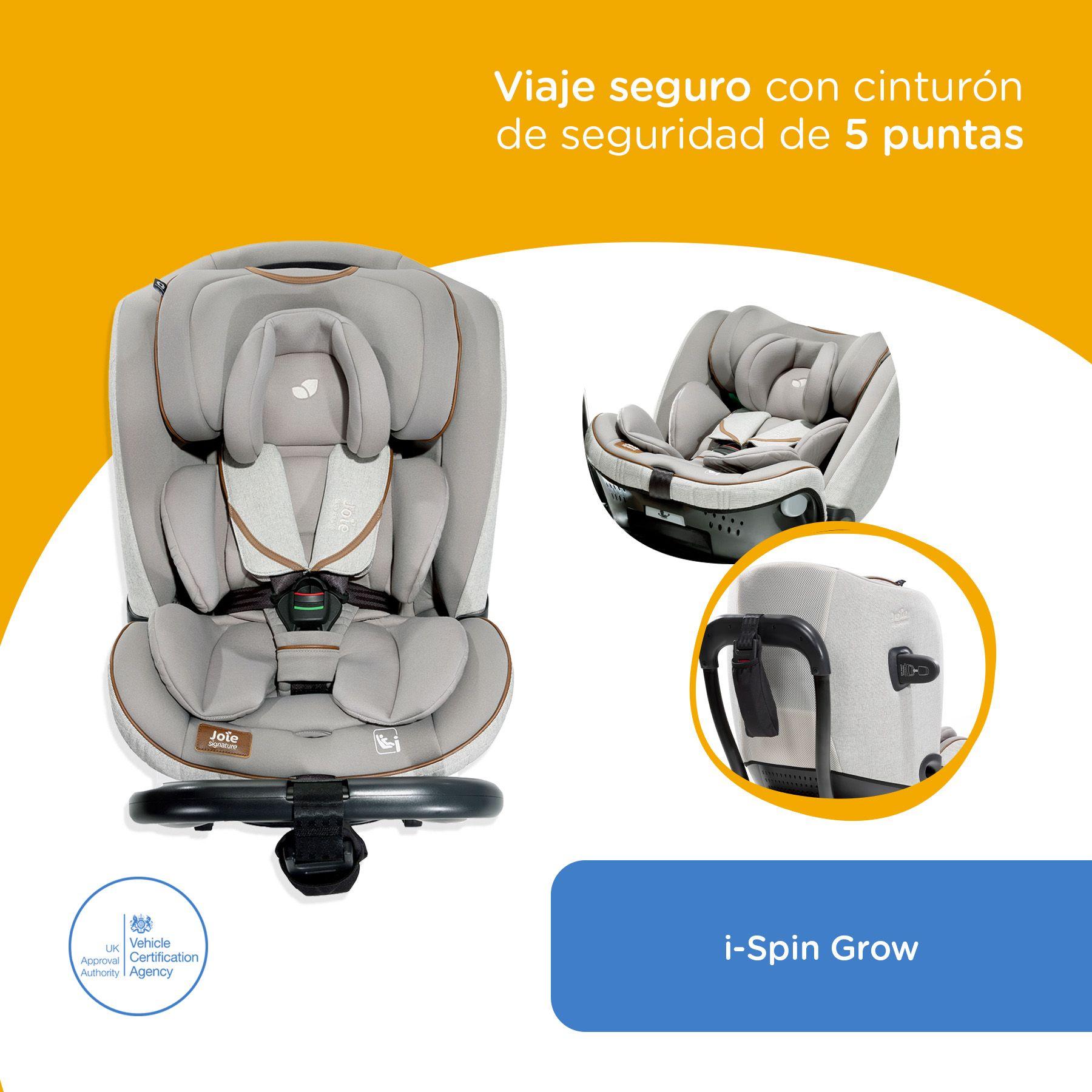 Silla de auto Convertible I-Spin Grow Oyster-6