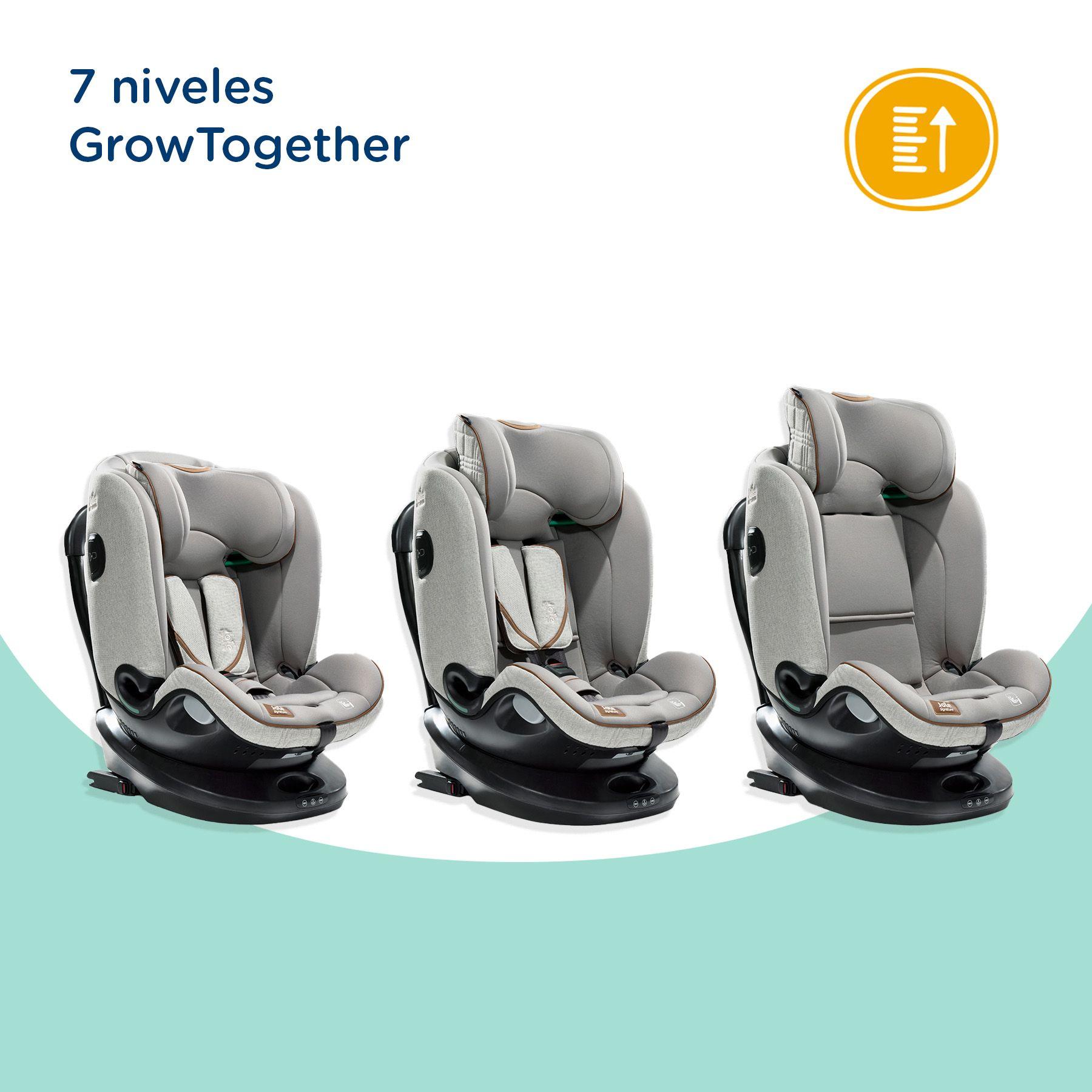 Silla de auto Convertible I-Spin Grow Oyster-9