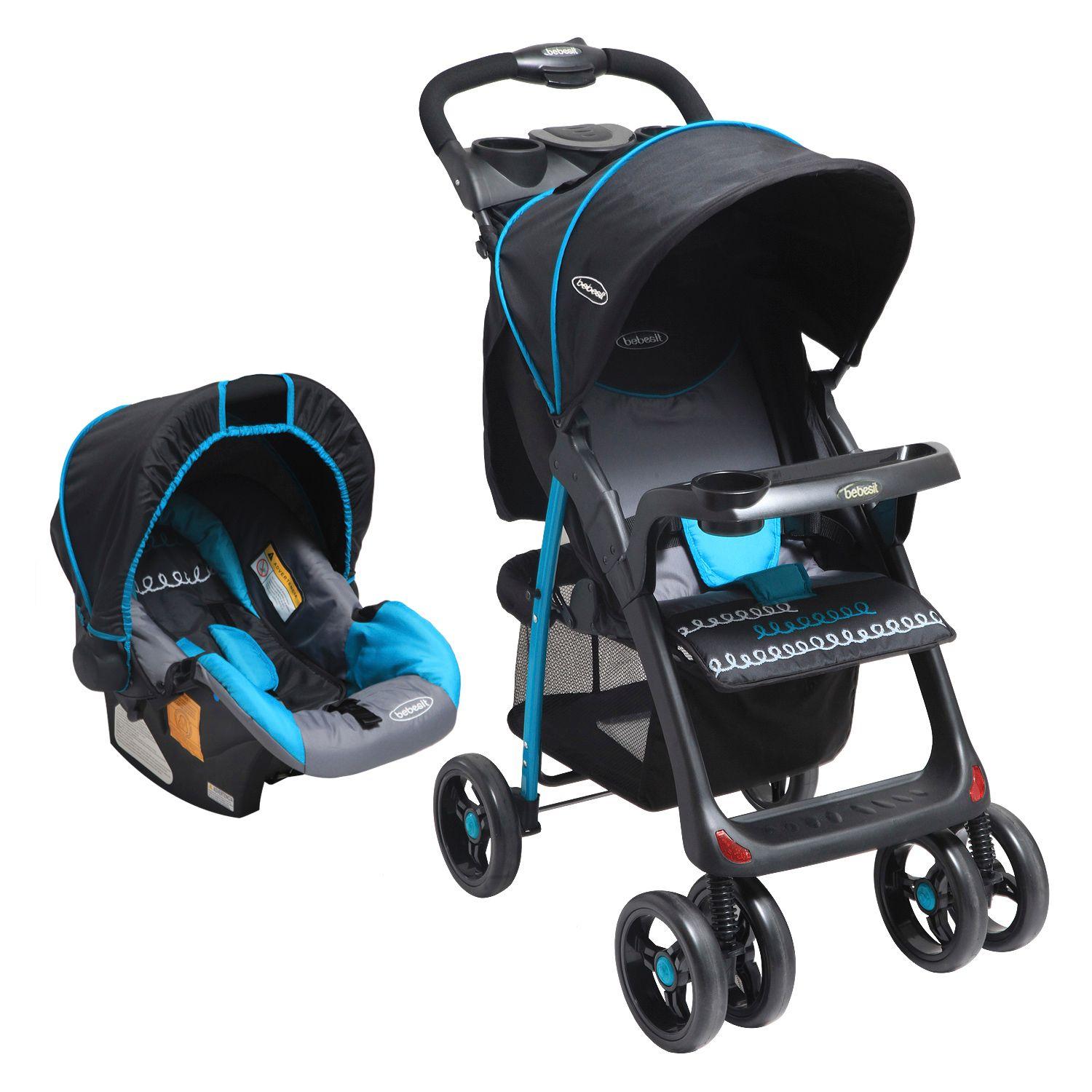 Coche Travel System Jazz Negro Calipso Bebesit-0