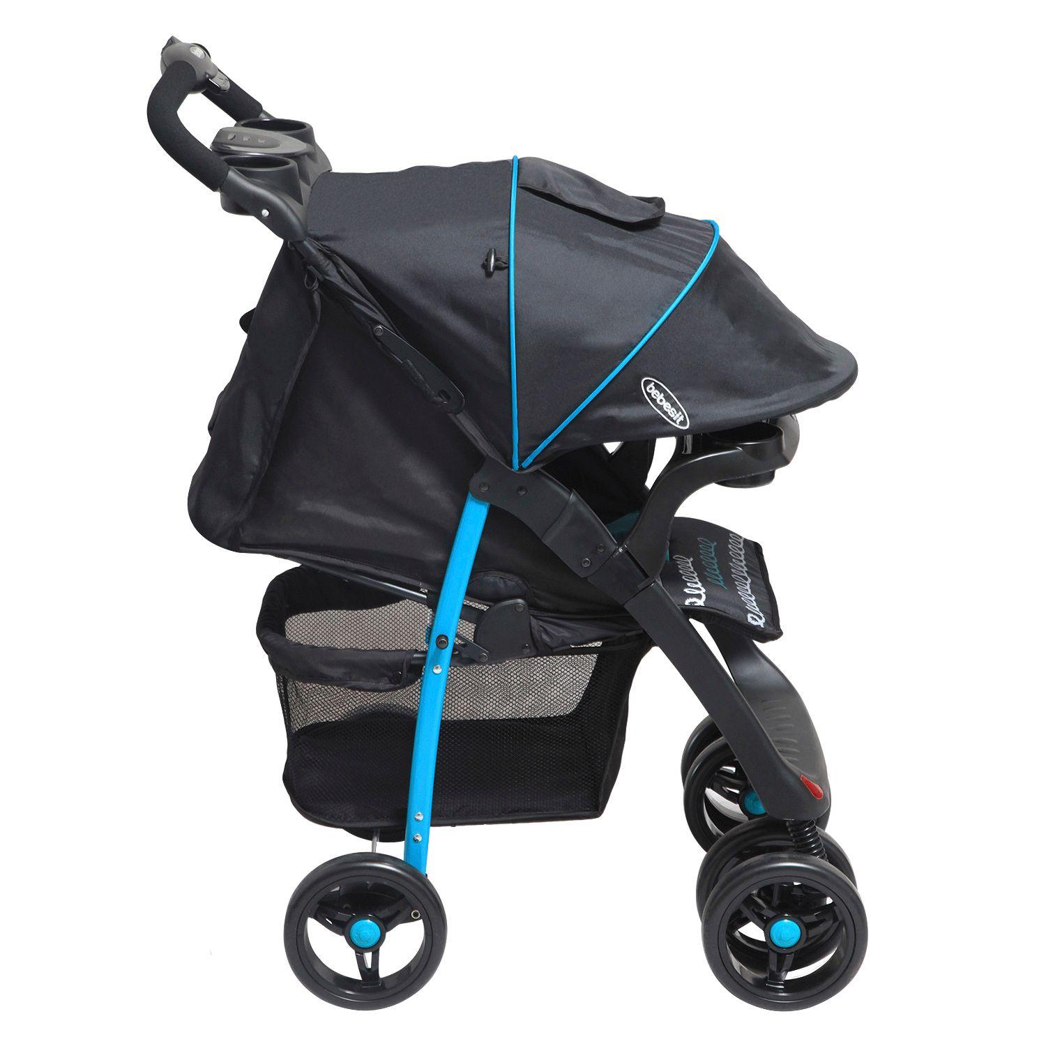 Coche Travel System Jazz Negro Calipso Bebesit-2