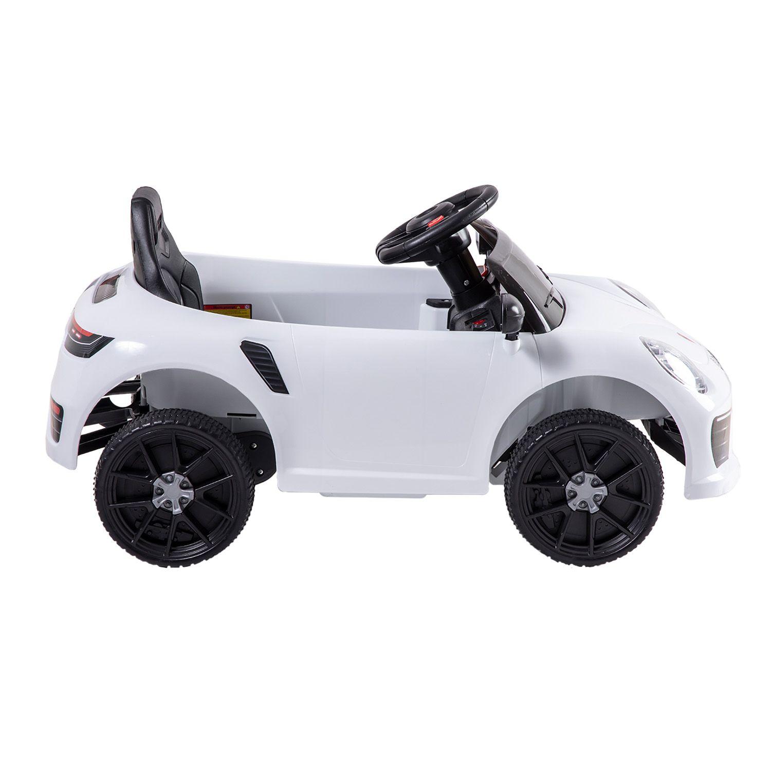 Auto Deportivo Eléctrico Race Blanco Bebesit-6