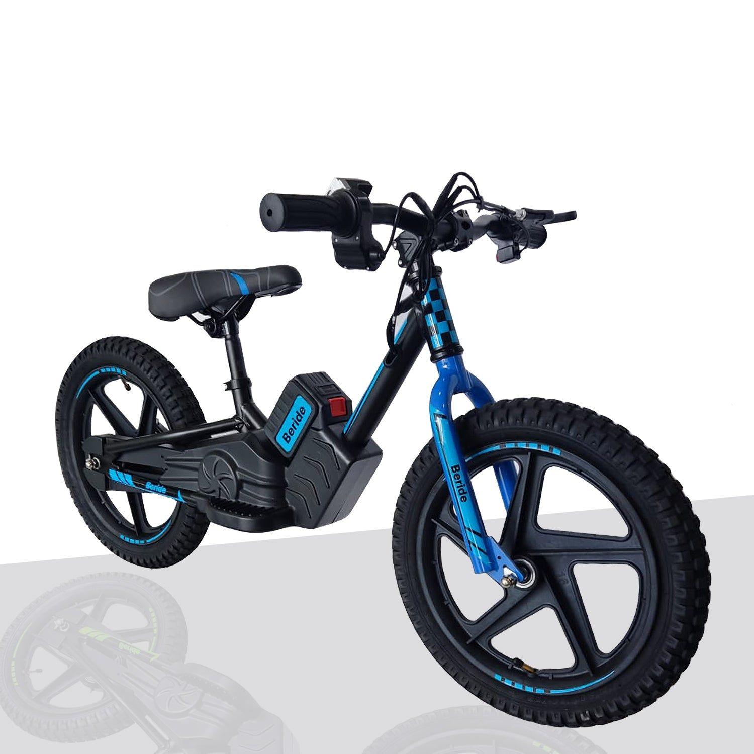 Bicicleta Eléctrica Infantil BeRide Aro 16 Azul Bebesit-4