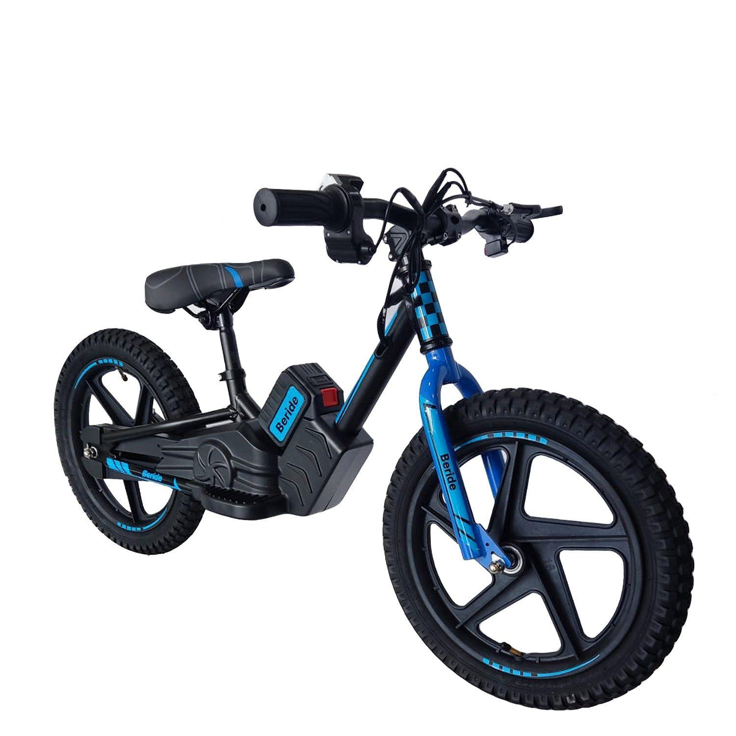 Bicicleta Eléctrica Infantil BeRide Aro 16 Azul Bebesit-2