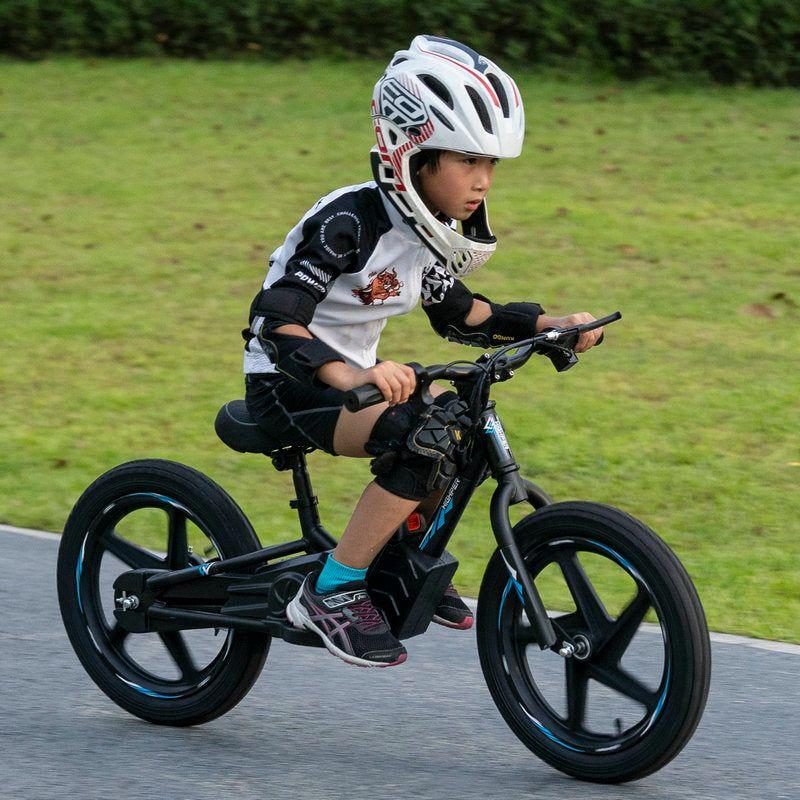 Bicicleta Eléctrica Infantil BeRide Aro 16 Azul Bebesit-3