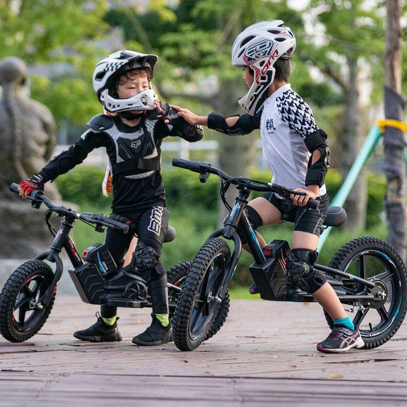 Bicicleta Eléctrica Infantil BeRide Aro 16 Azul Bebesit-4