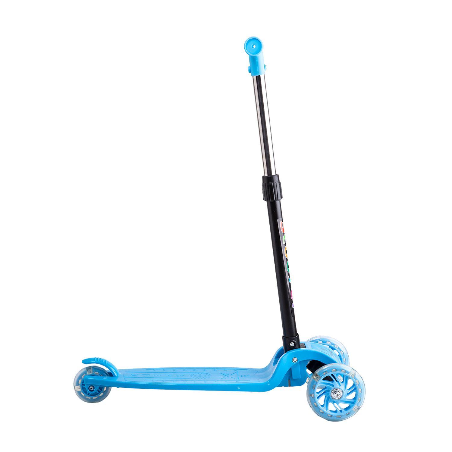 Scooter Monopatín 2 en 1 con Asiento Niño Plegable XT04 Azul-3