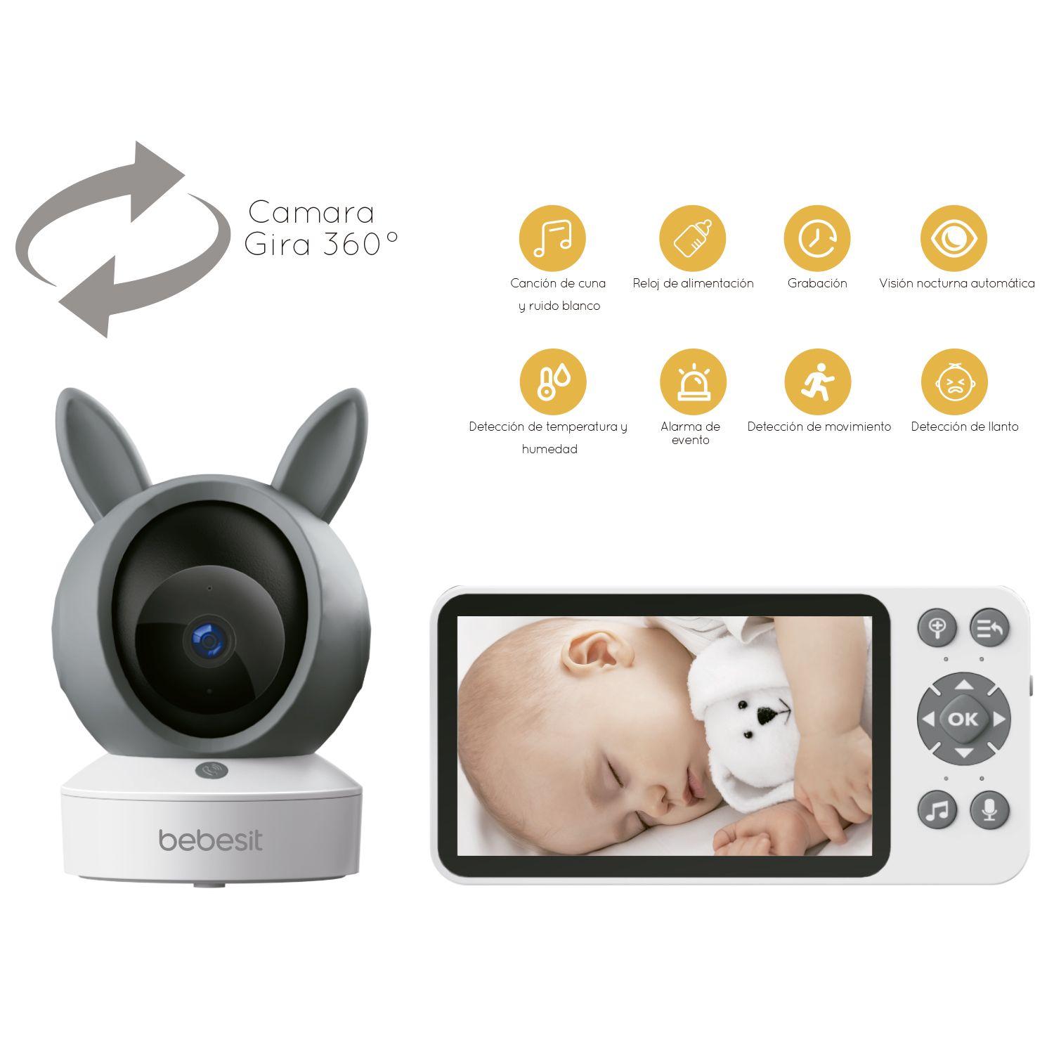 Monitor Camara 360 SmartGuard HF3.0 Wifi1080p Ruido+Soporte-2