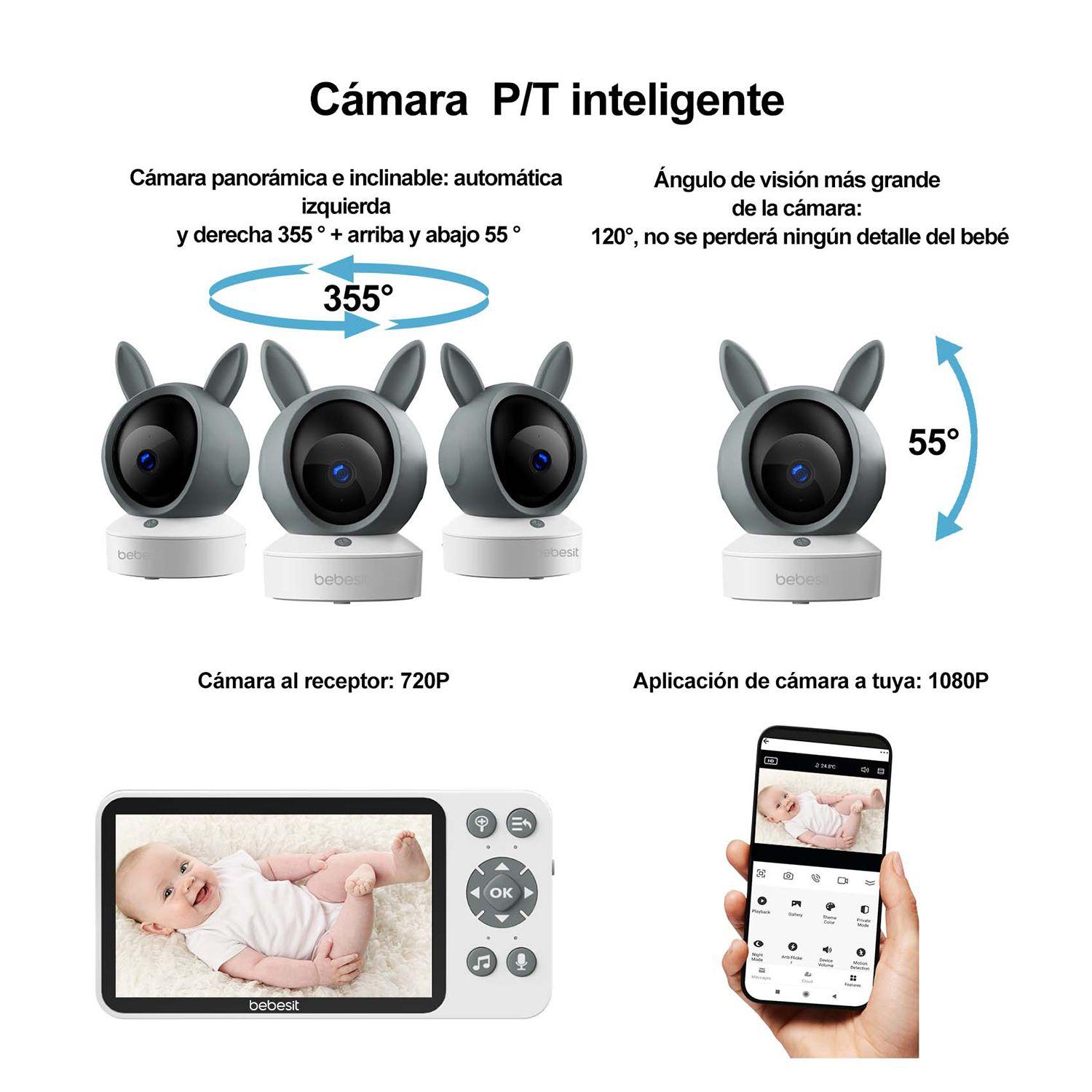 Monitor Camara 360 SmartGuard HF3.0 Wifi1080p Ruido+Soporte-8