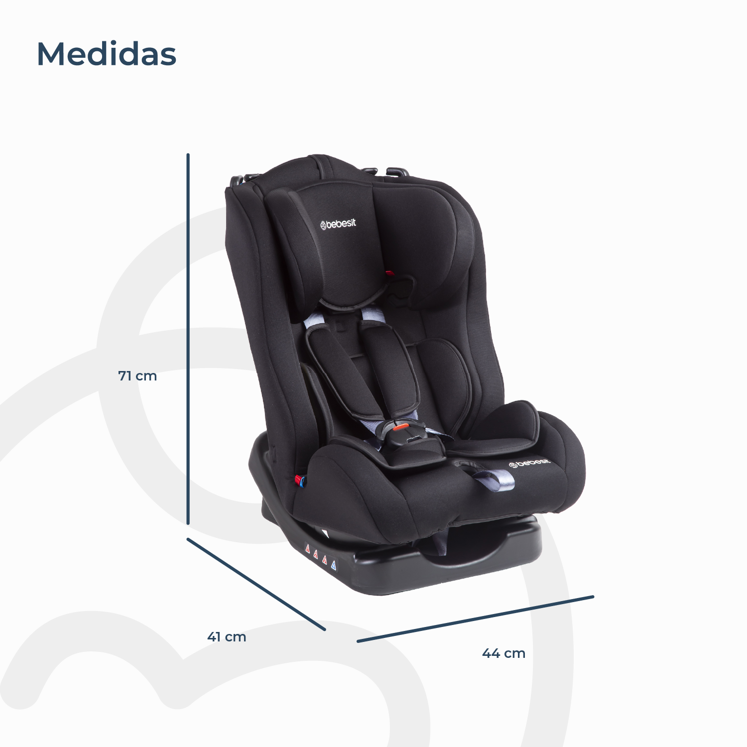 Silla de Auto Bebesit Orbit Negra-8