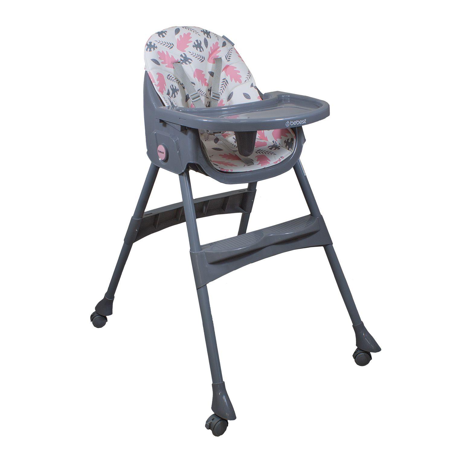 Silla de Comer Steps Rosada Bebesit-1