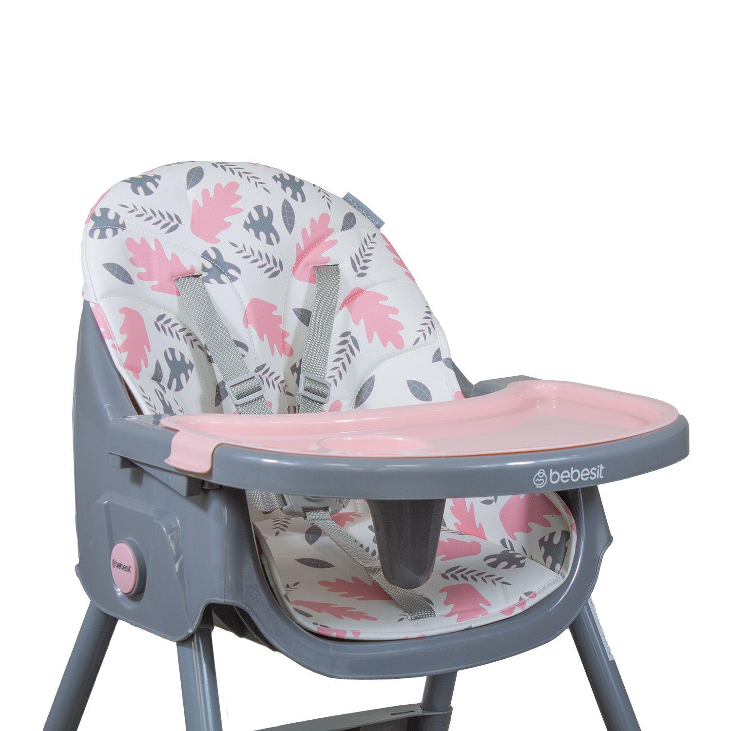 Silla de Comer Steps Rosada Bebesit-2