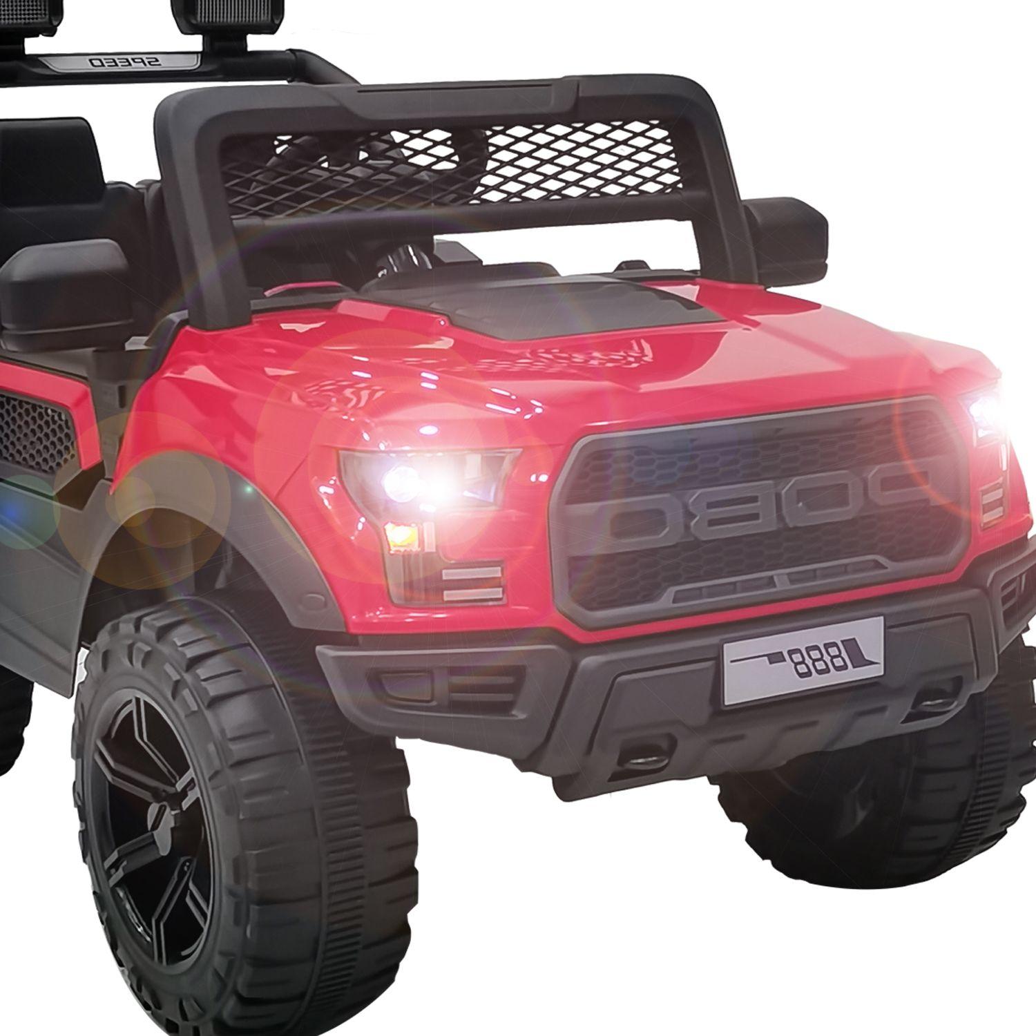 Camioneta Eléctrica FullExpedition Niños Niñas Infantil Rojo-2
