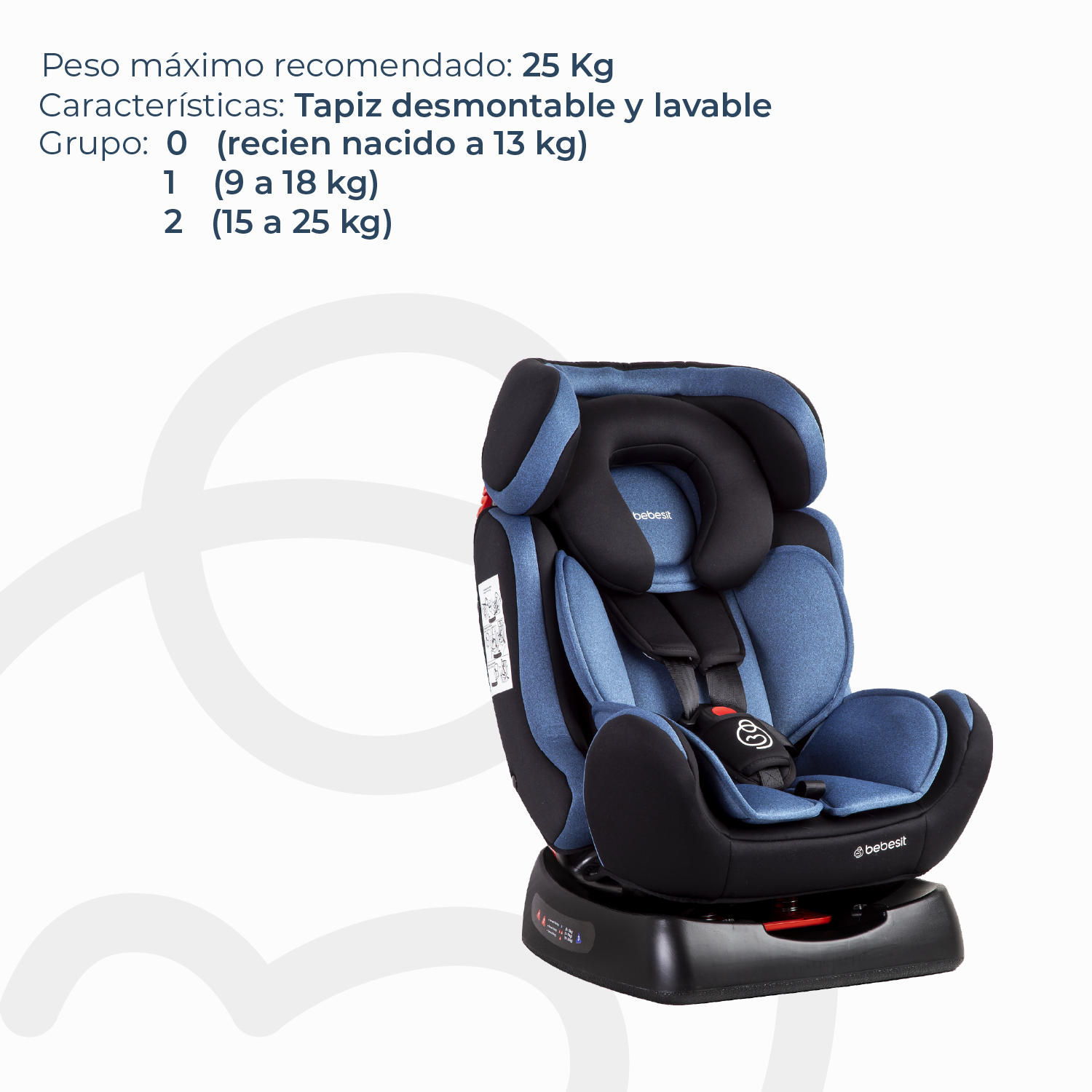 Silla de Auto Orbit Lx Azul Bebesit-3