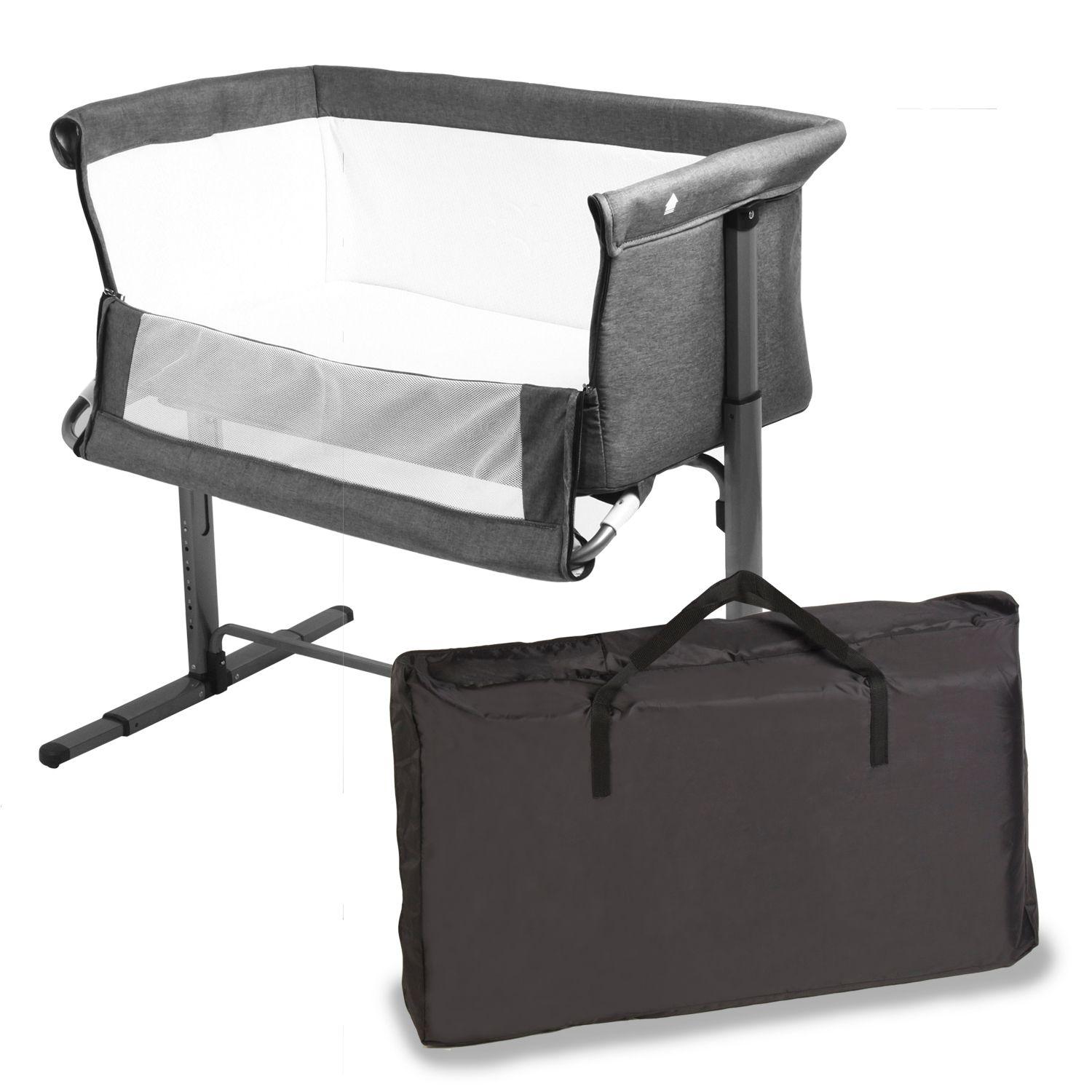 Cuna My Side KidGo Gris Bebesit-0