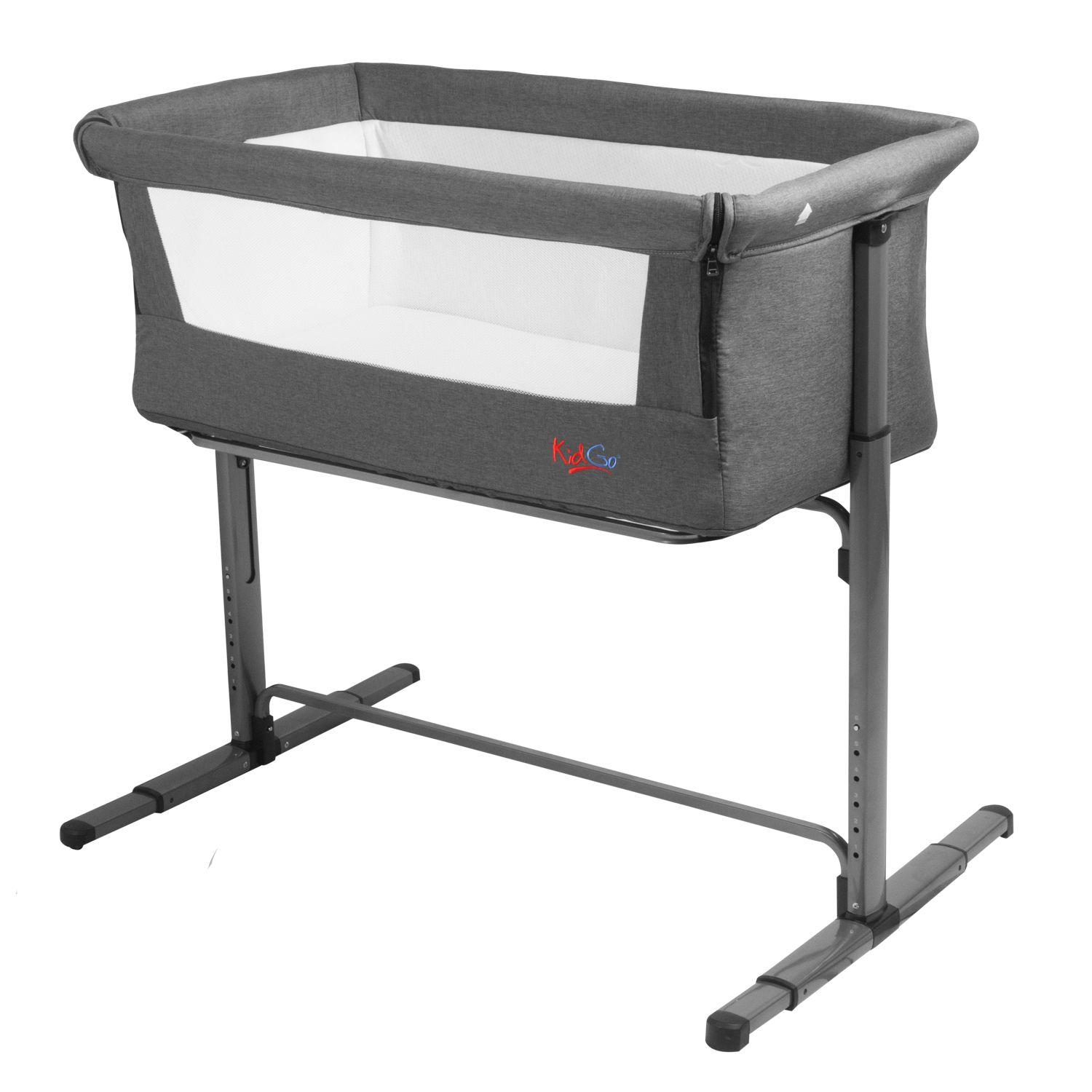 Cuna My Side KidGo Gris Bebesit-1