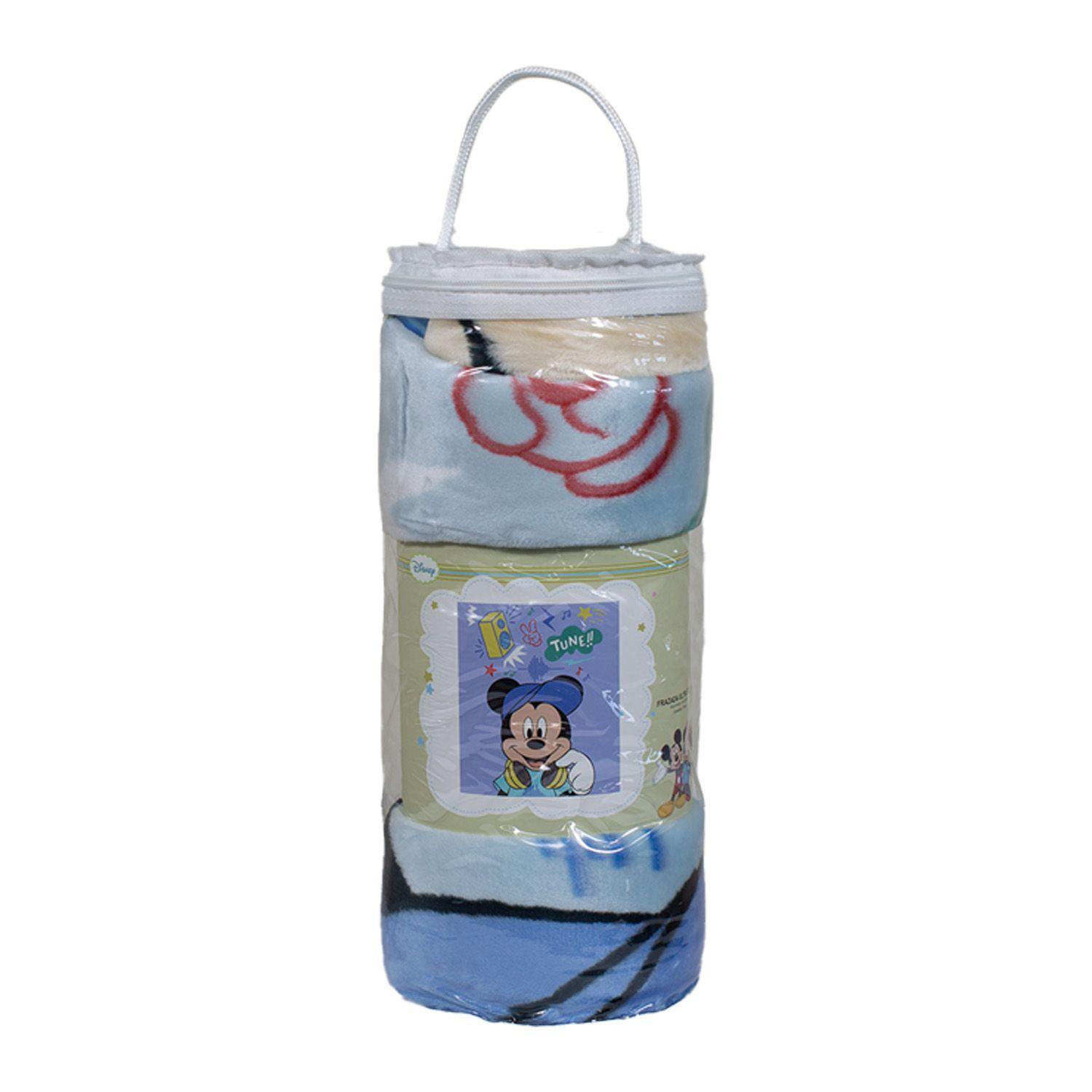 Frazada Ultra Soft Mickey Music 110x140cm Celeste Disney-2