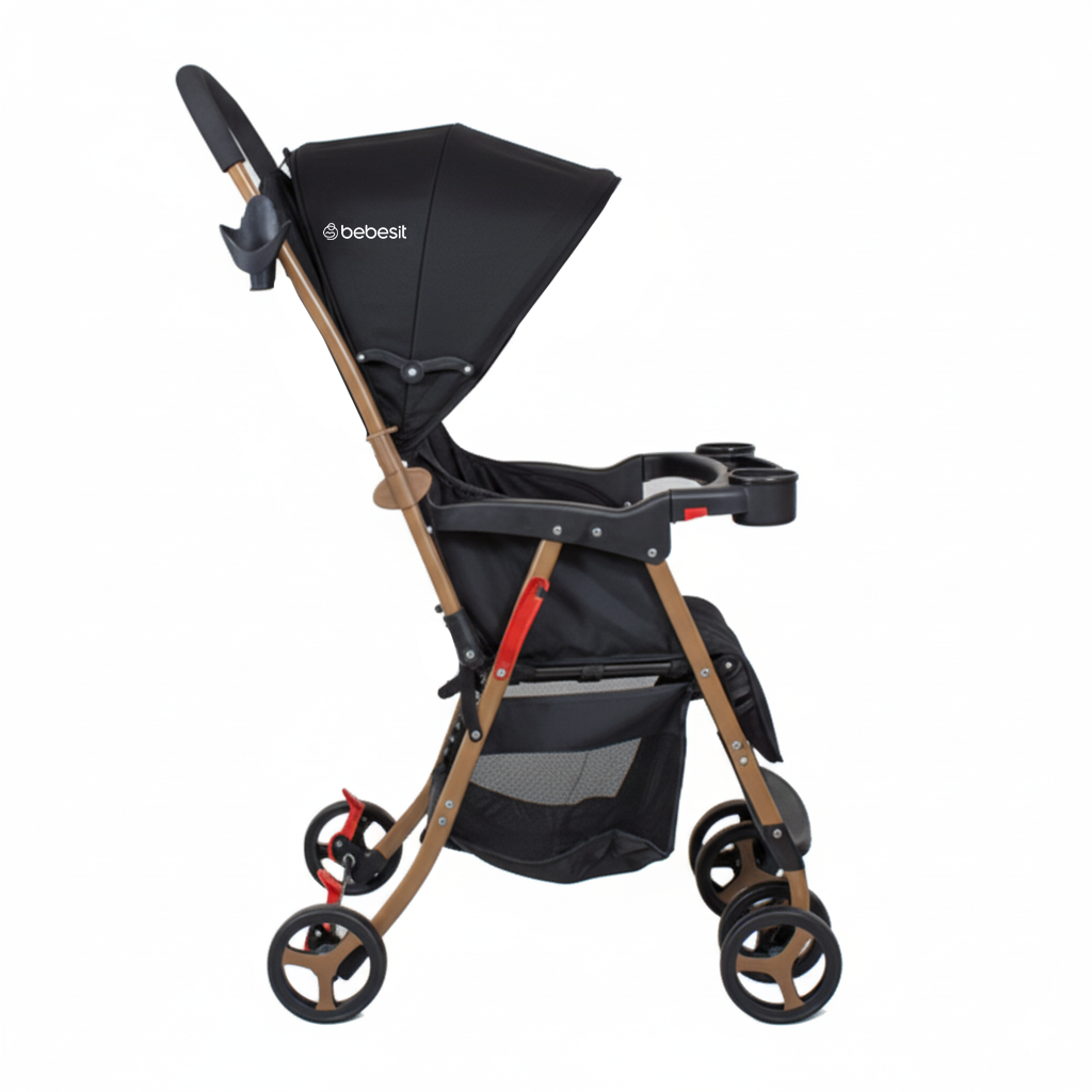 Coche Paseo Twister Gold Negro-2