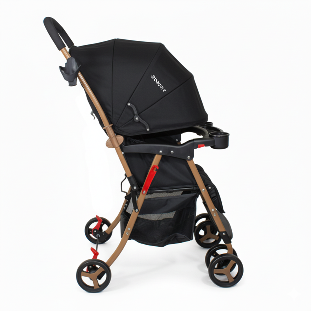 Coche Paseo Twister Gold Negro-3