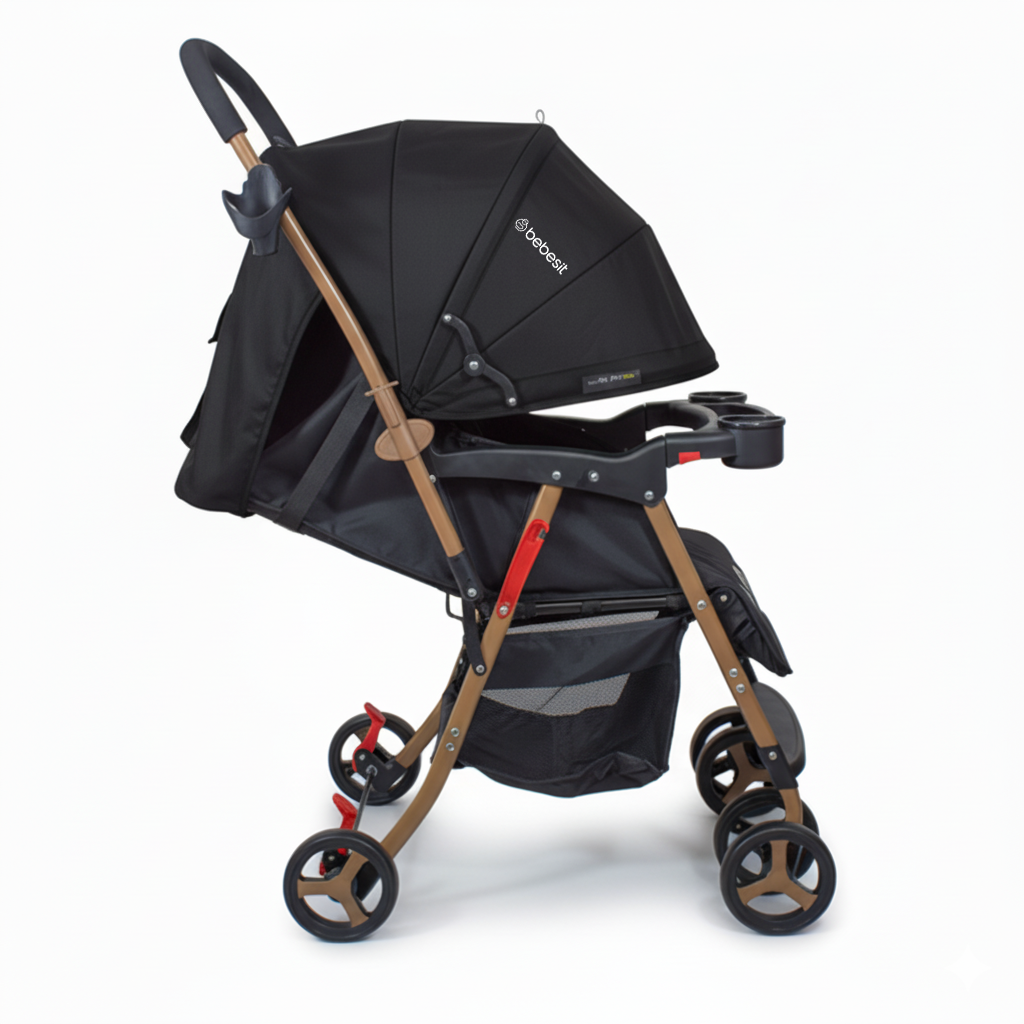 Coche Paseo Twister Gold Negro-4