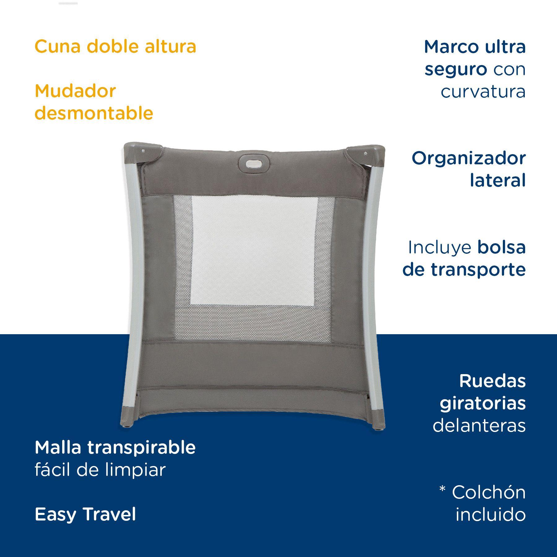 Cuna Pack and Play Illusion Nickle Joie-6