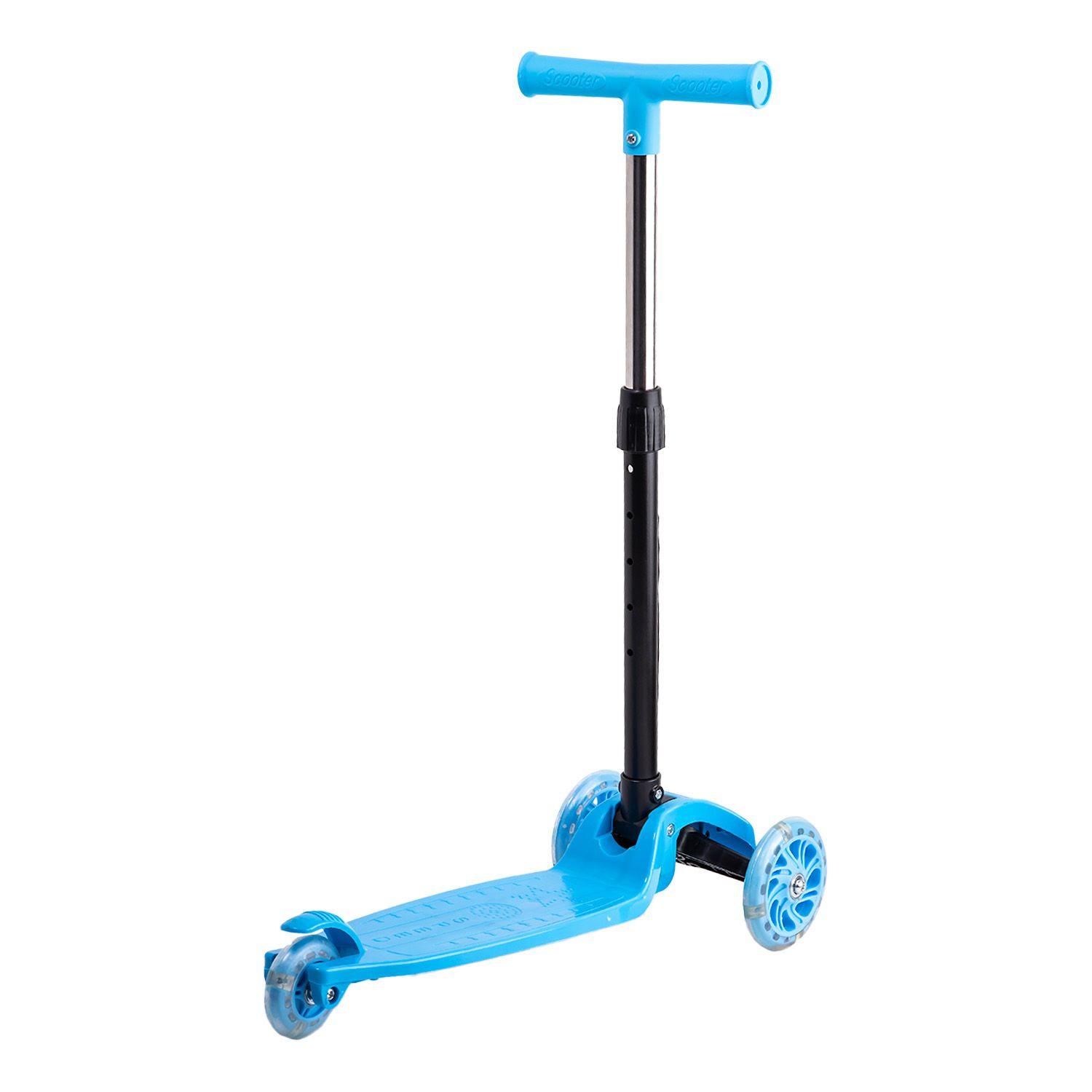 Scooter Monopatín Niño Regulable Plegable XT03 Azul Bebesit-2