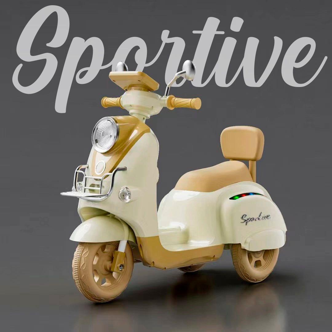 Moto a Batería Scooter Beige Bebesit-6