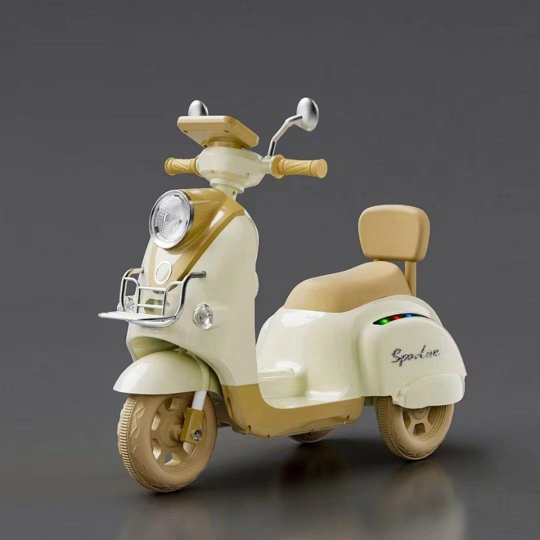 Moto a Batería Scooter Beige Bebesit-5
