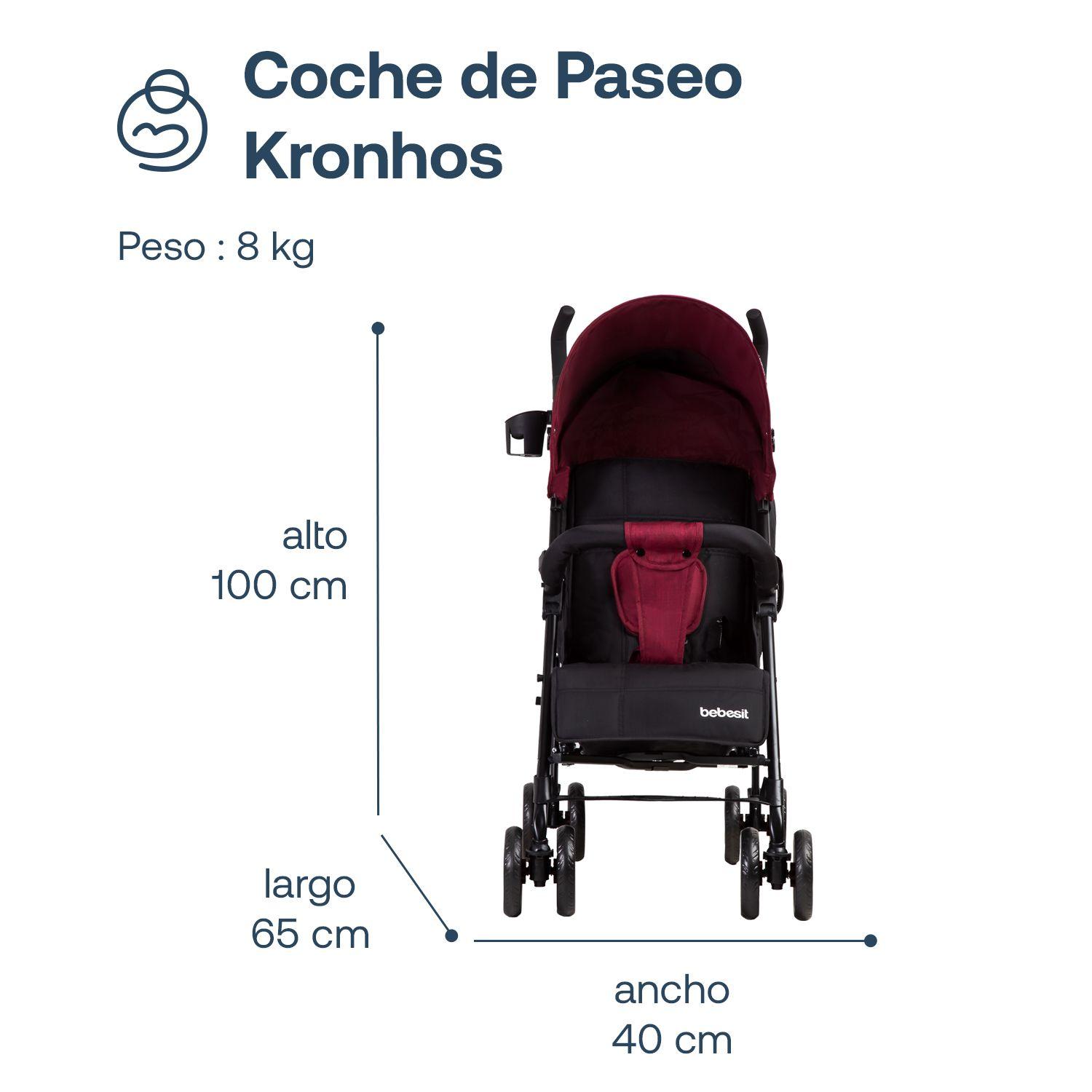 Coche Paragua Khronos Rojo Bebesit-5