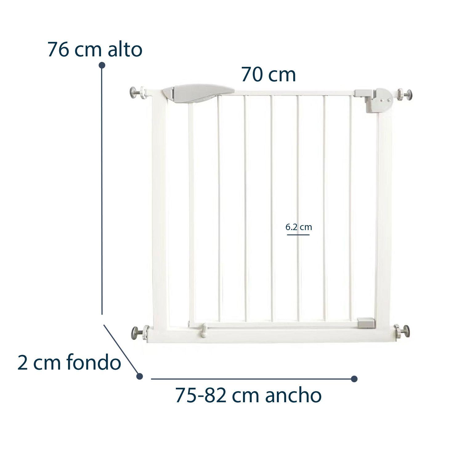 Reja de Seguridad Bebe Mascota Doble Seguro 75 a 82 cm-6