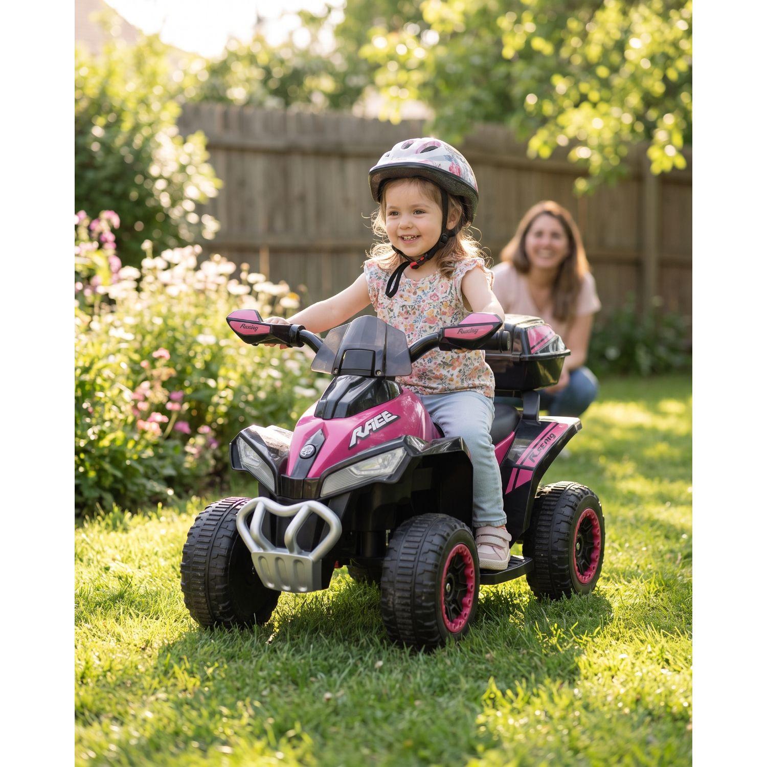 Cuatrimoto a Batería Quad Lx Rosa Bebesit-7