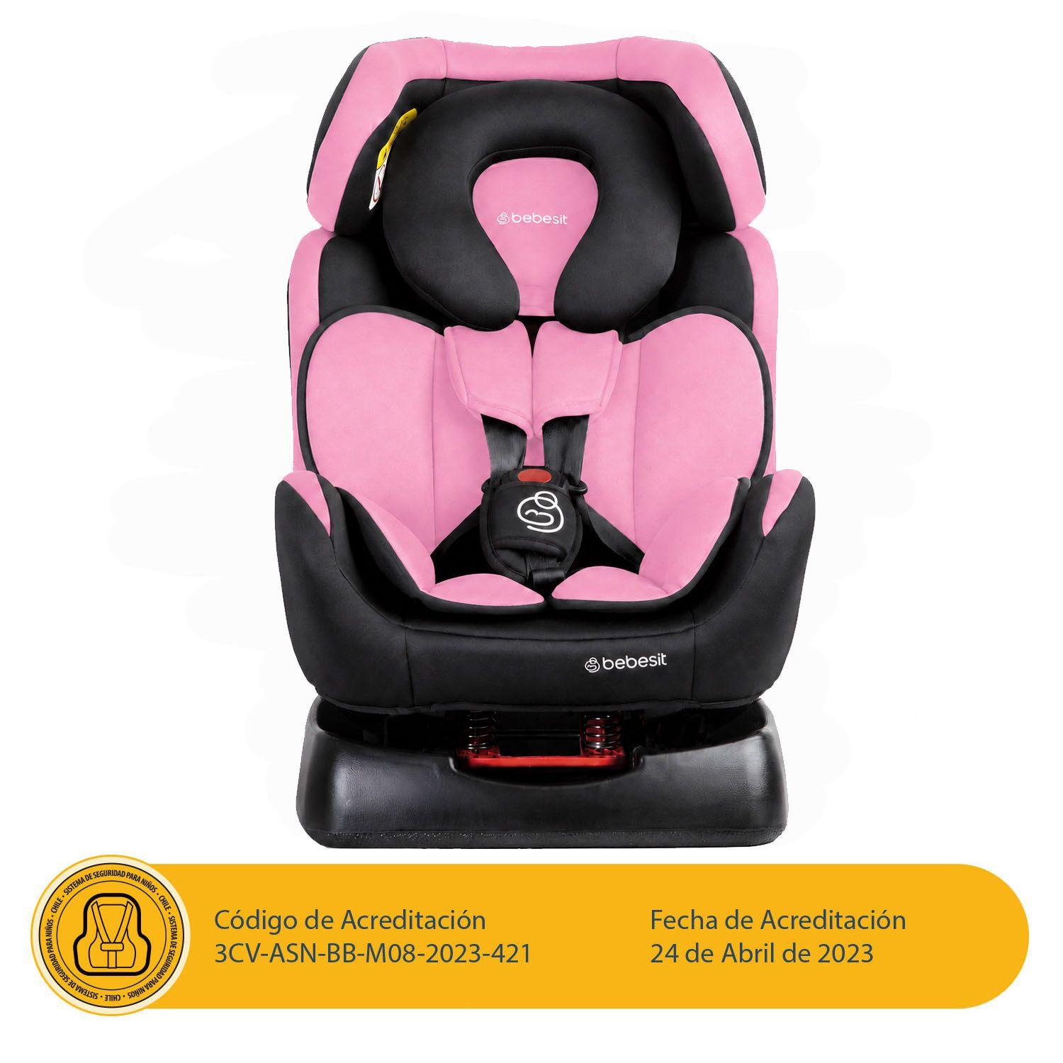 Silla de Auto Orbit Lx Rosada Bebesit-2