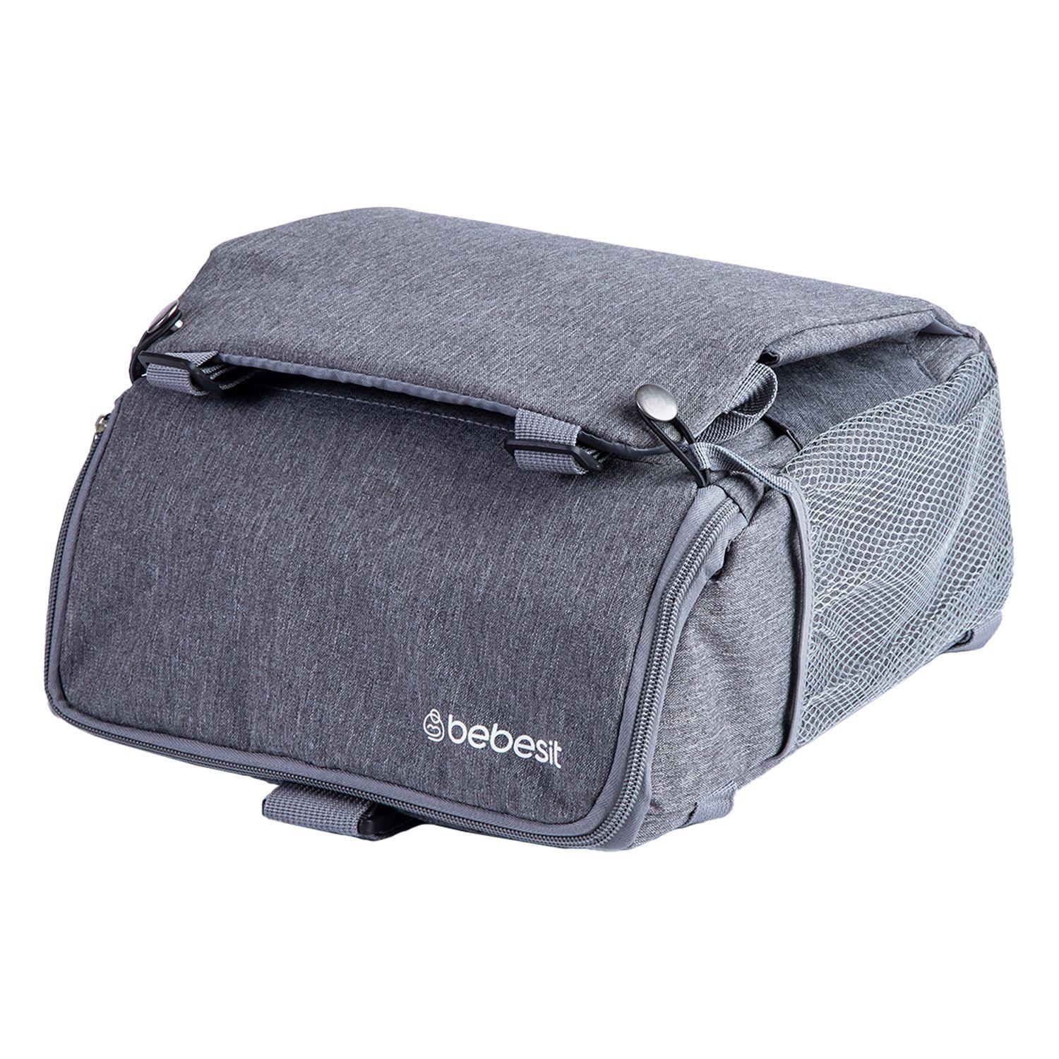 Mochila Silla de Comer Portatil Camping Gris Bebesit-4