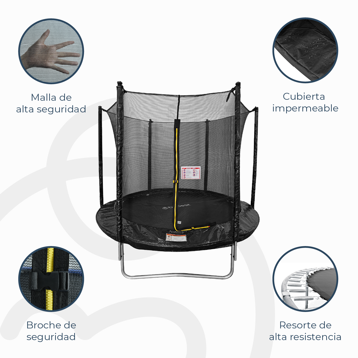 Cama Elástica Trampolín 2,4 mt + Malla Seguridad-3