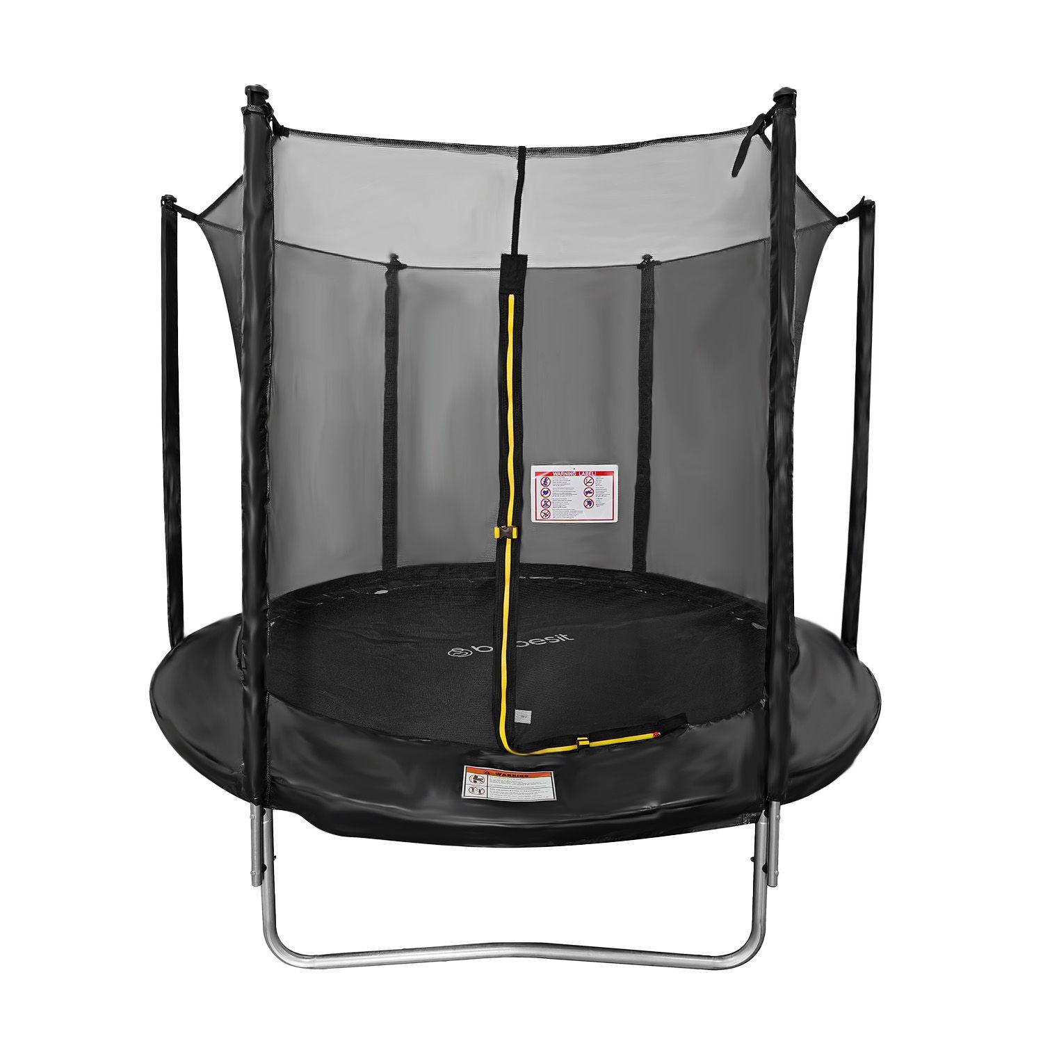 Cama Elástica Trampolín 2,4 mt + Escalera y Malla Seguridad-2