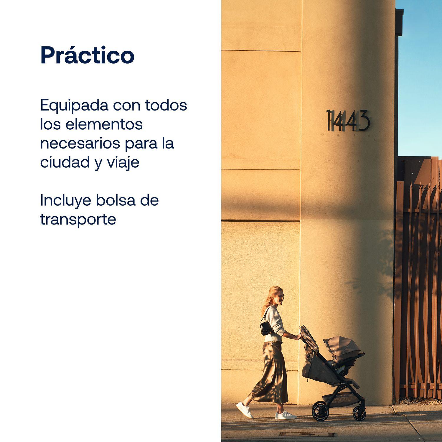 Coche de Paseo TRVL Seafoam Nuna-6