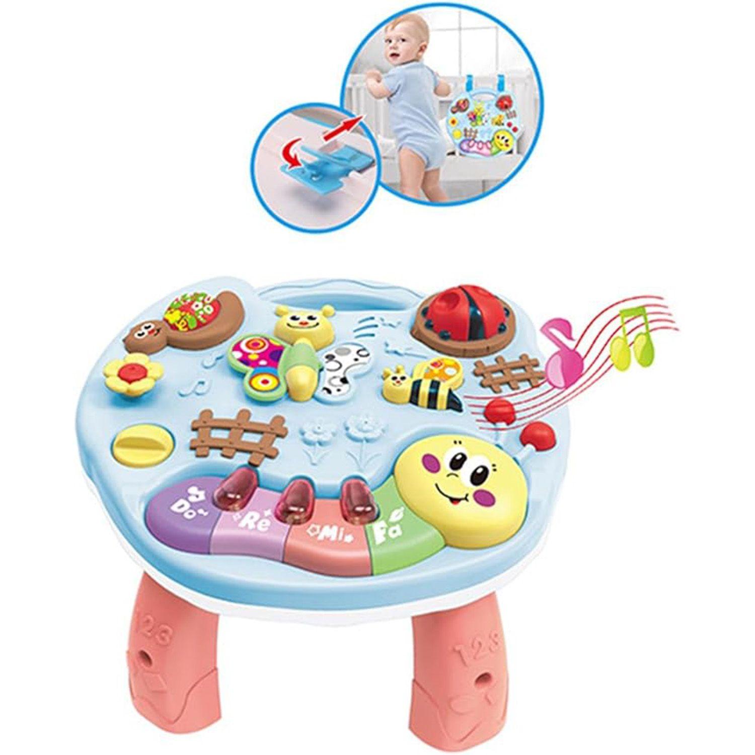 Mesa Piano de Juguete interactivo 2 en 1 granja de animales-1
