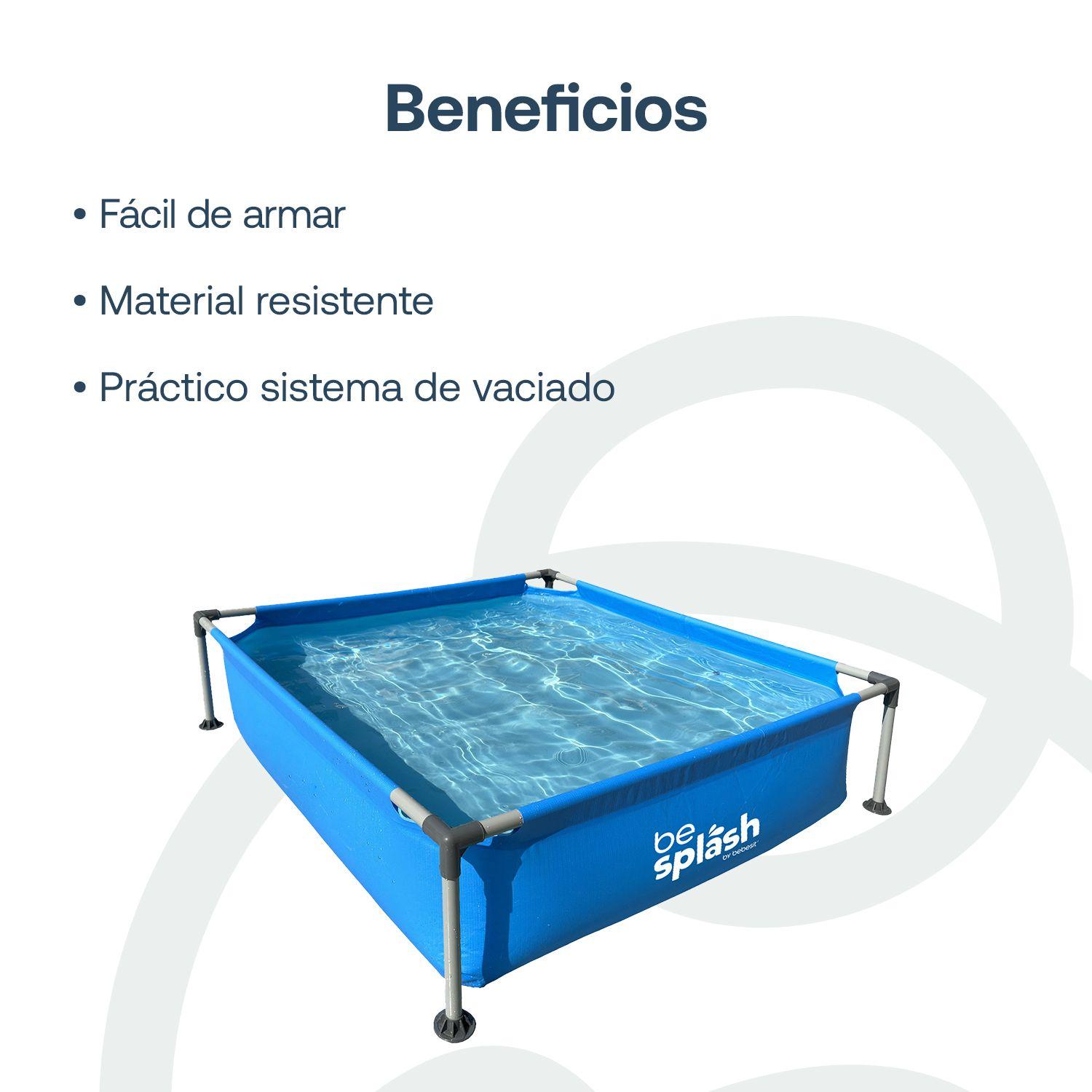 Piscina Estructural 152x152x33cm BeSplash-4