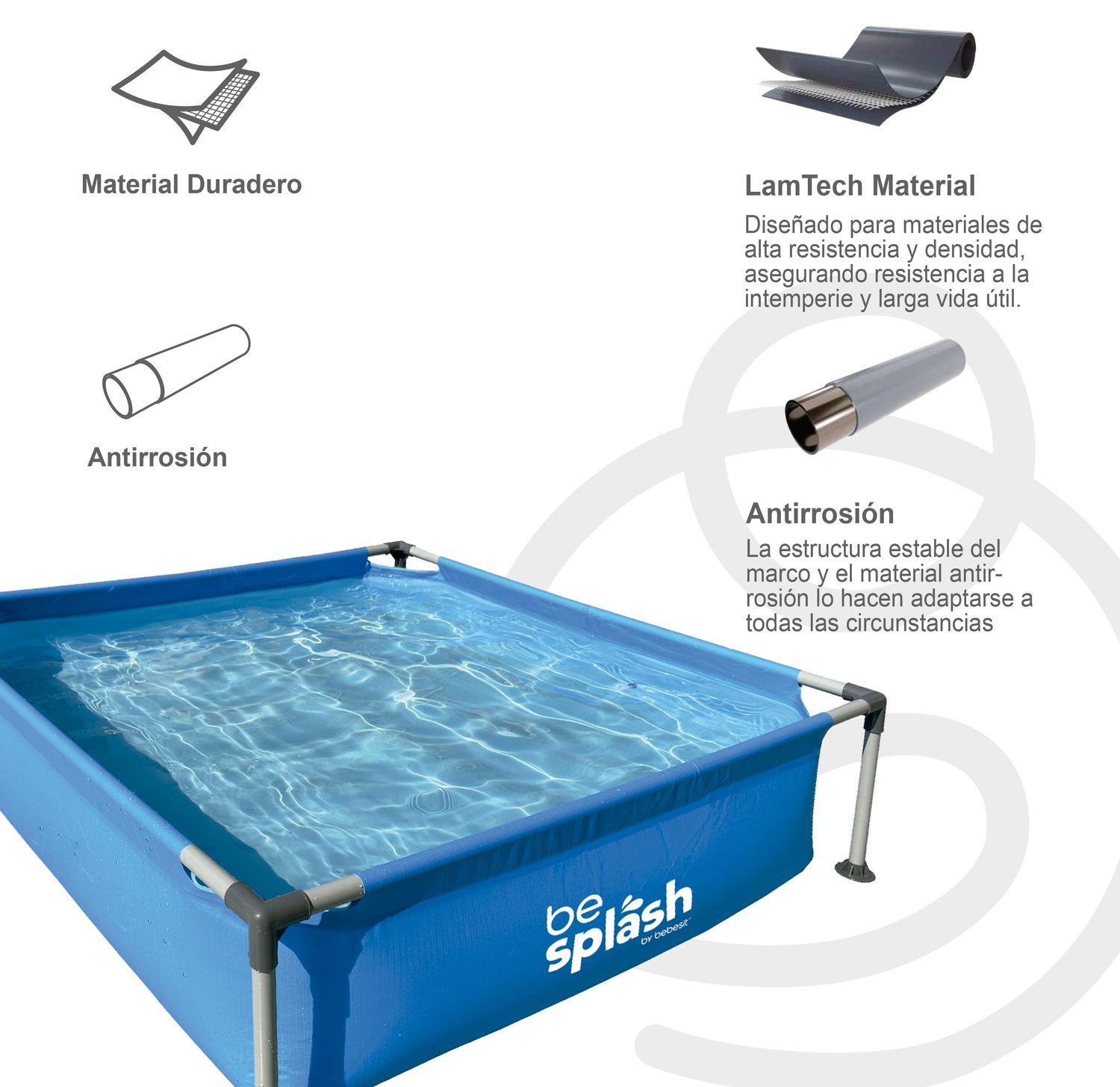 Piscina Estructural 152x152x33cm BeSplash-6