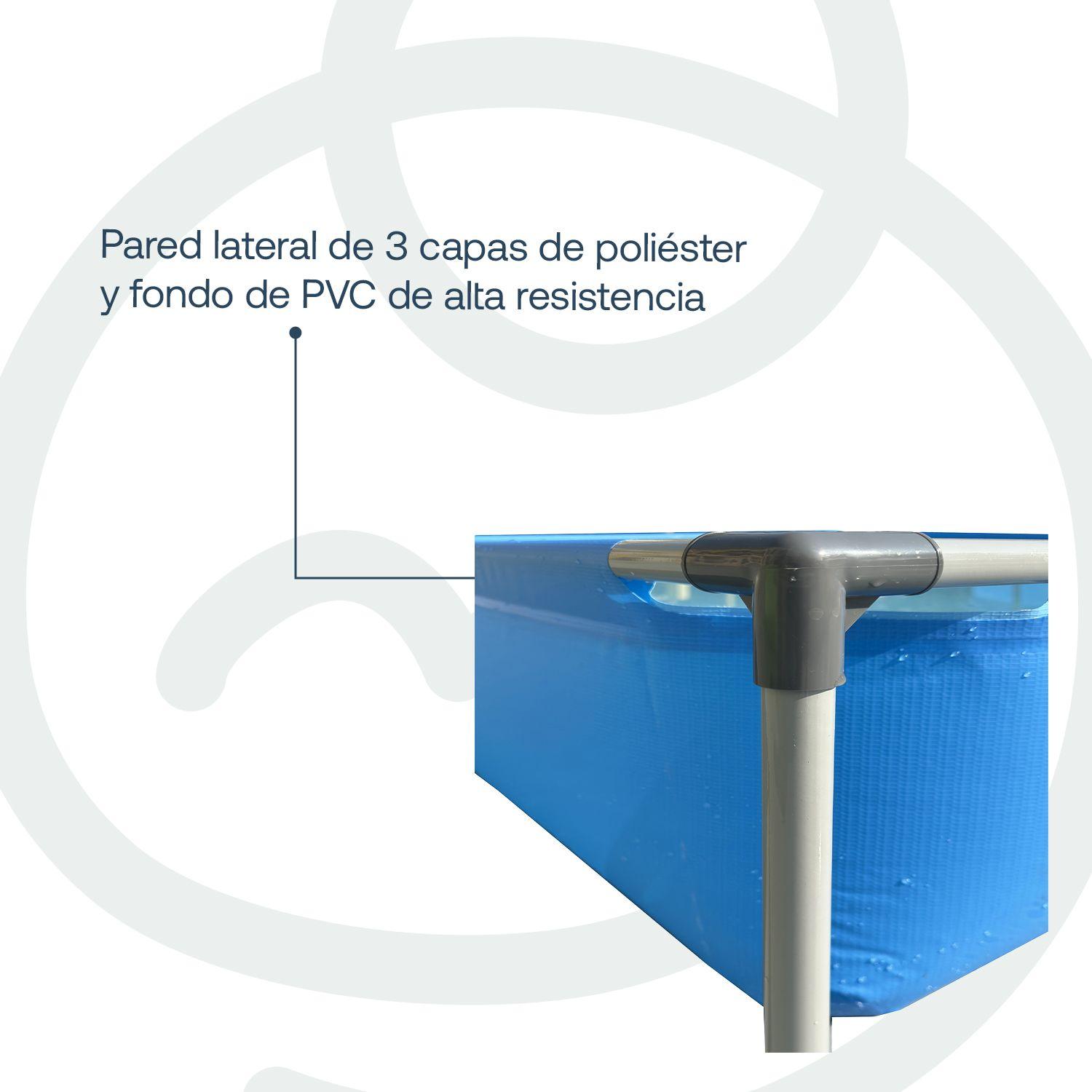 Piscina Estructural 152x152x33cm BeSplash-4